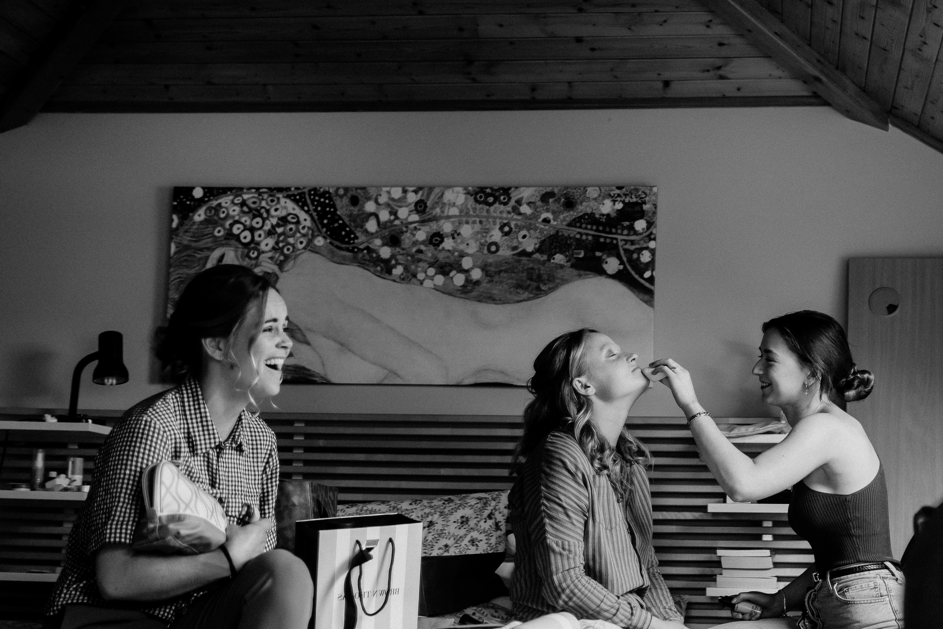 A group of women sitting on a couch