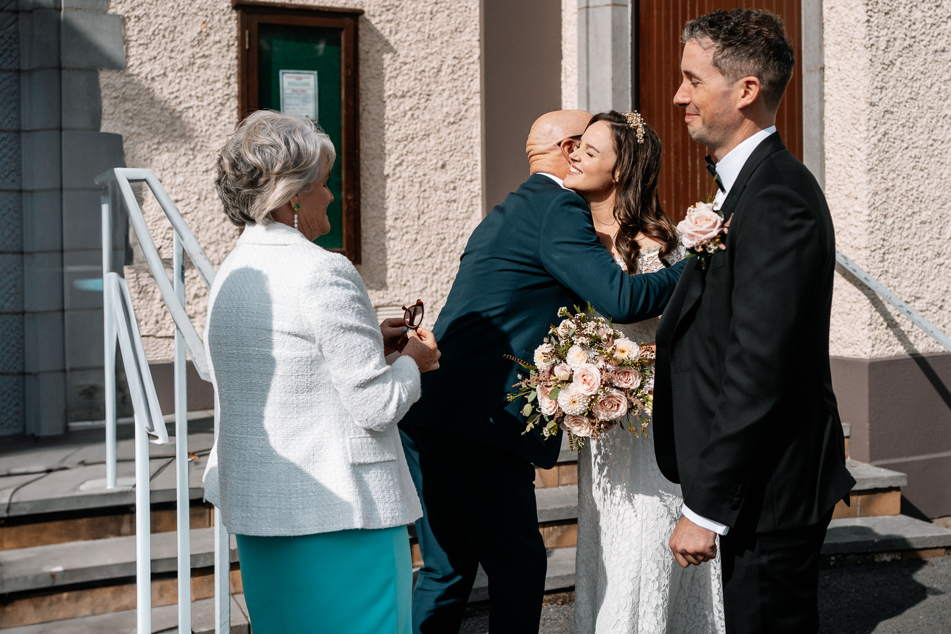 A man and woman kissing