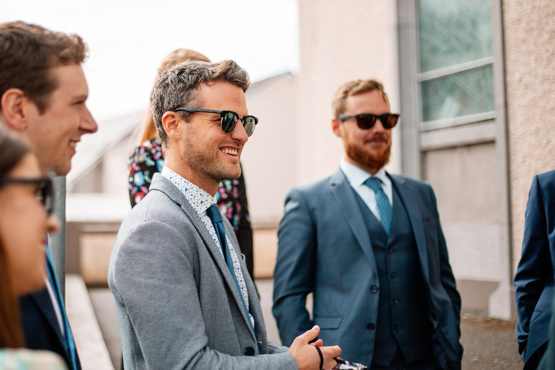 A group of men talking