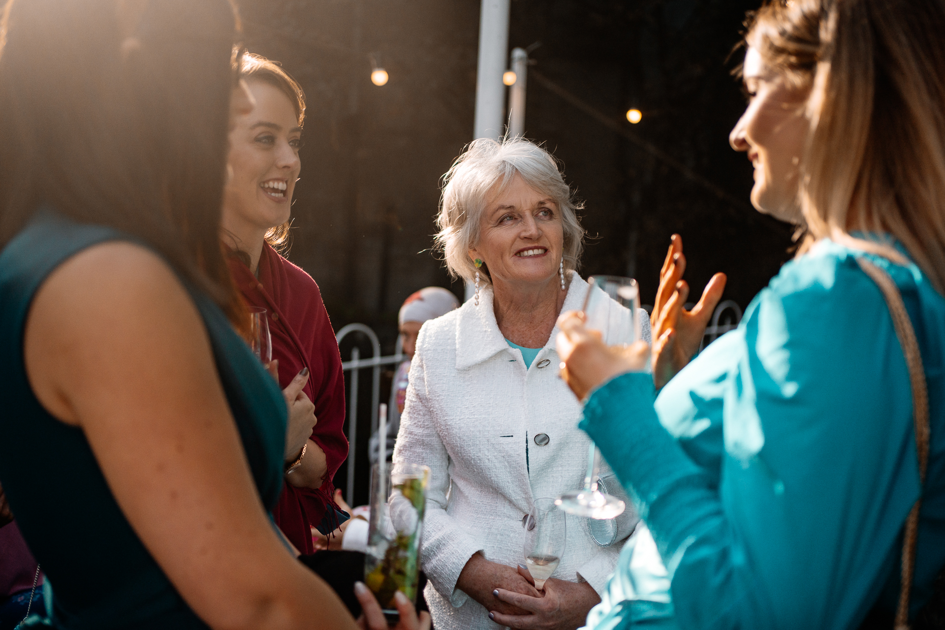 A group of women talking