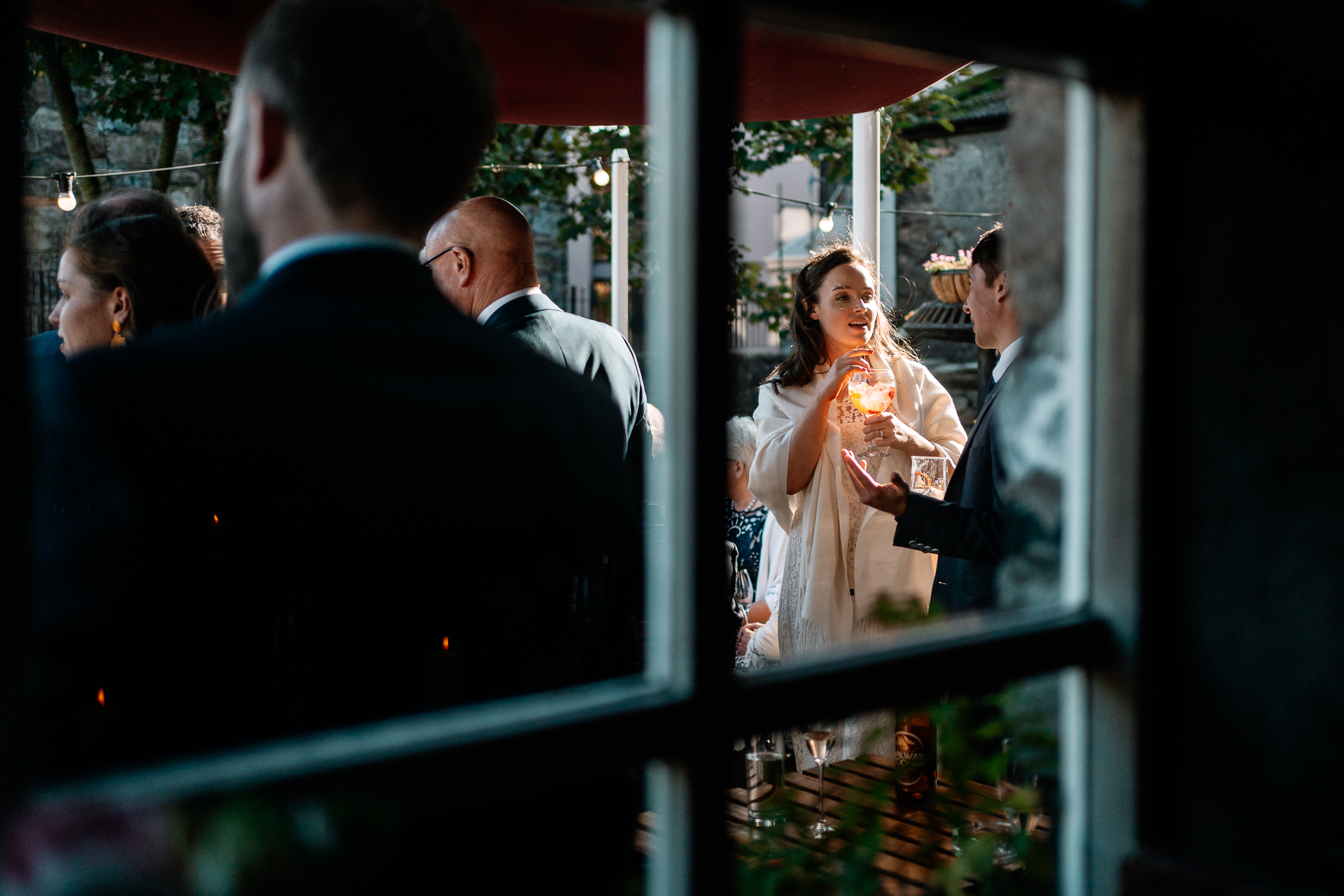 A man in a wedding dress