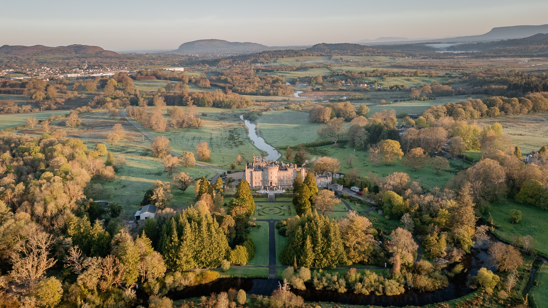 Bride and groom getting ready and First Look at Markree Castle – Destination Wedding Photographer