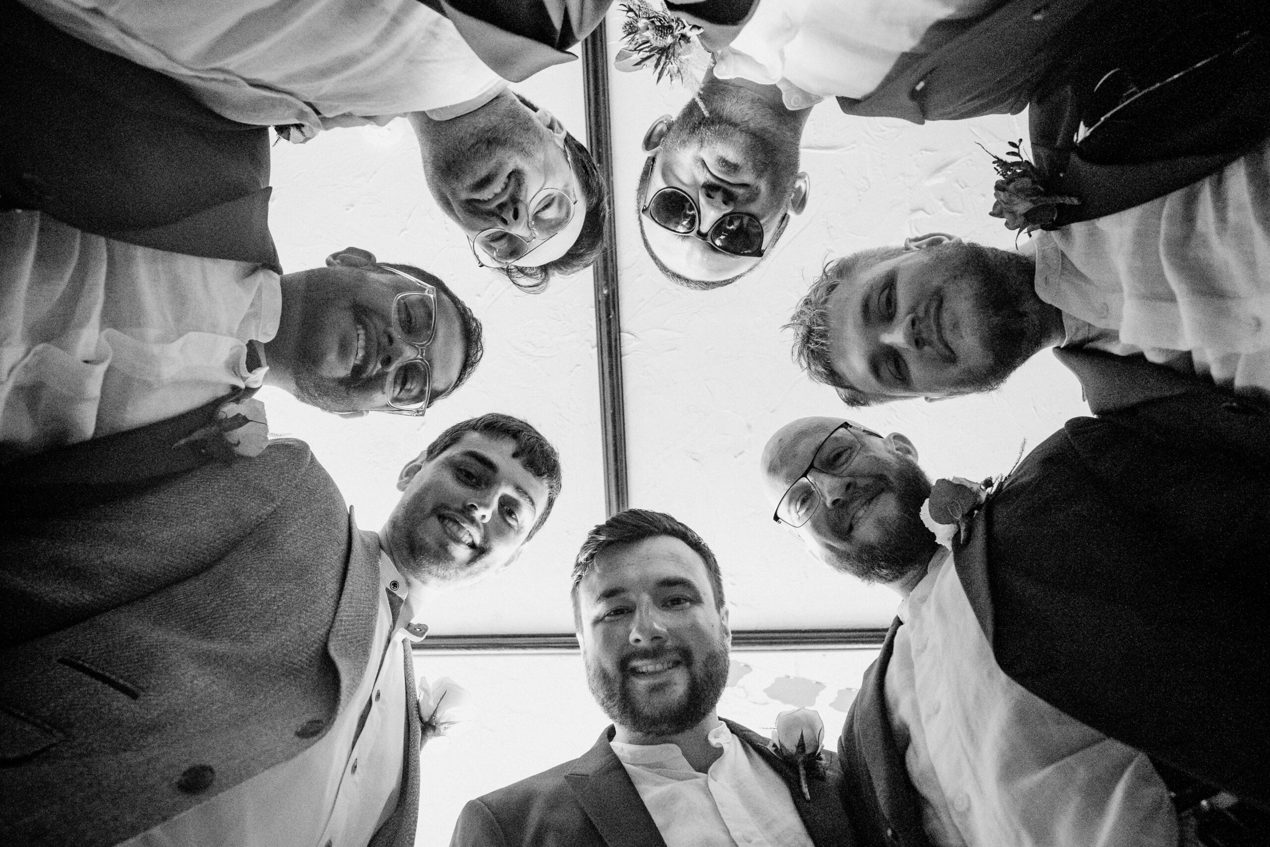 Groom and groomsmen getting ready at Tigh Ruairí, Inisheer – Aran Islands wedding morning