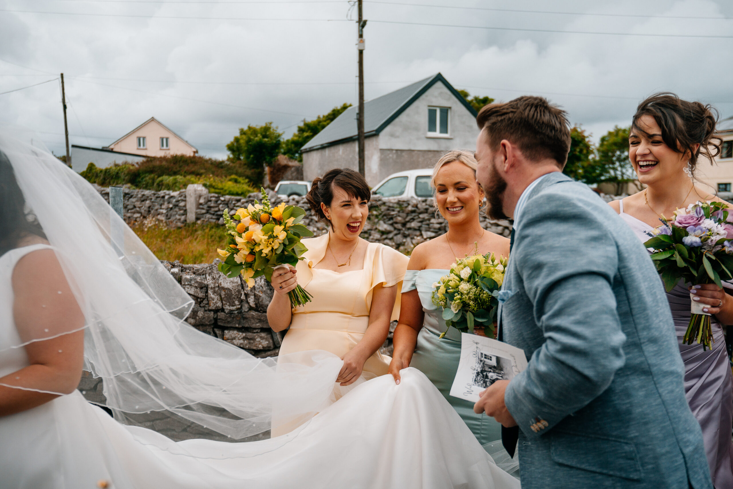 Wedding ceremony at Cill Ghobnait Church on Inisheer – Aran Islands elopement