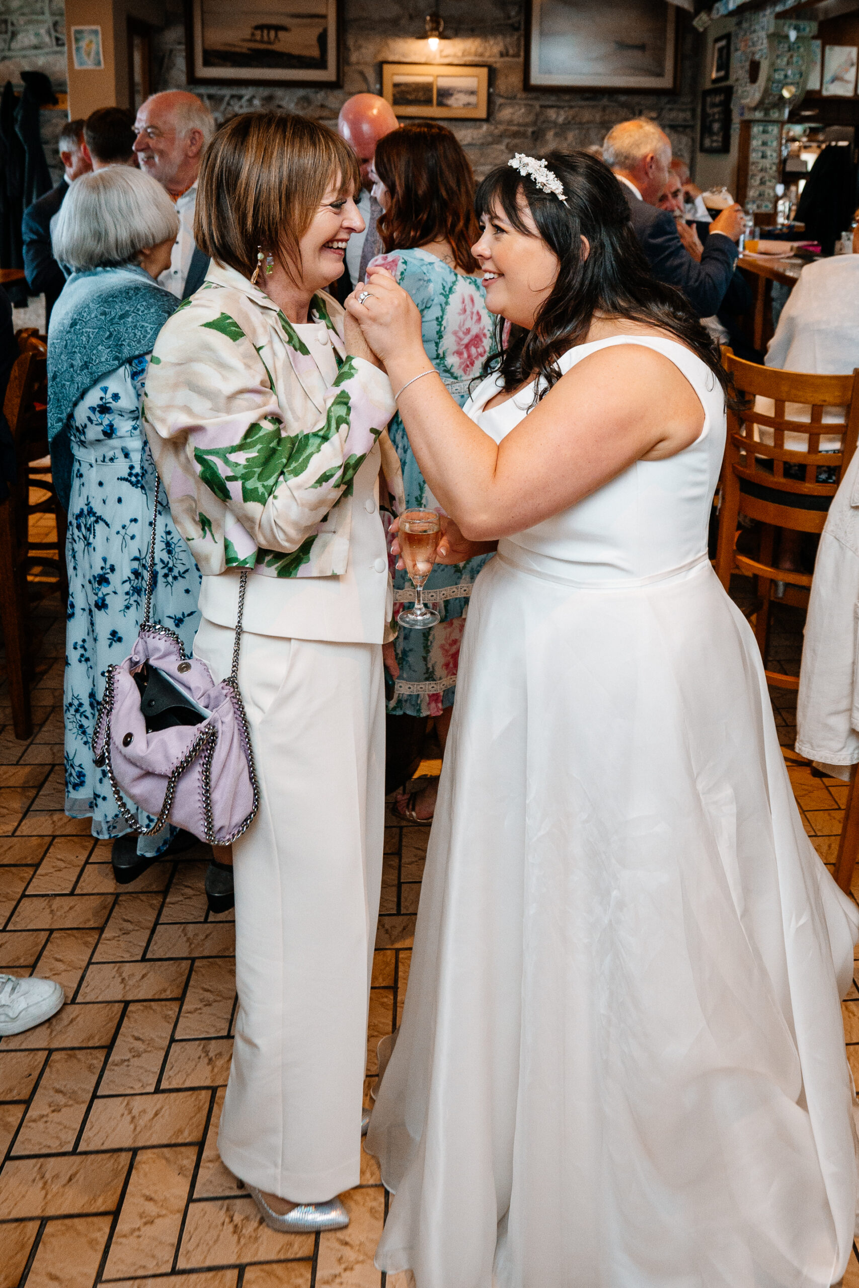 Wedding speeches during marquee reception near Markree Castle with natural light and guests’ reactions