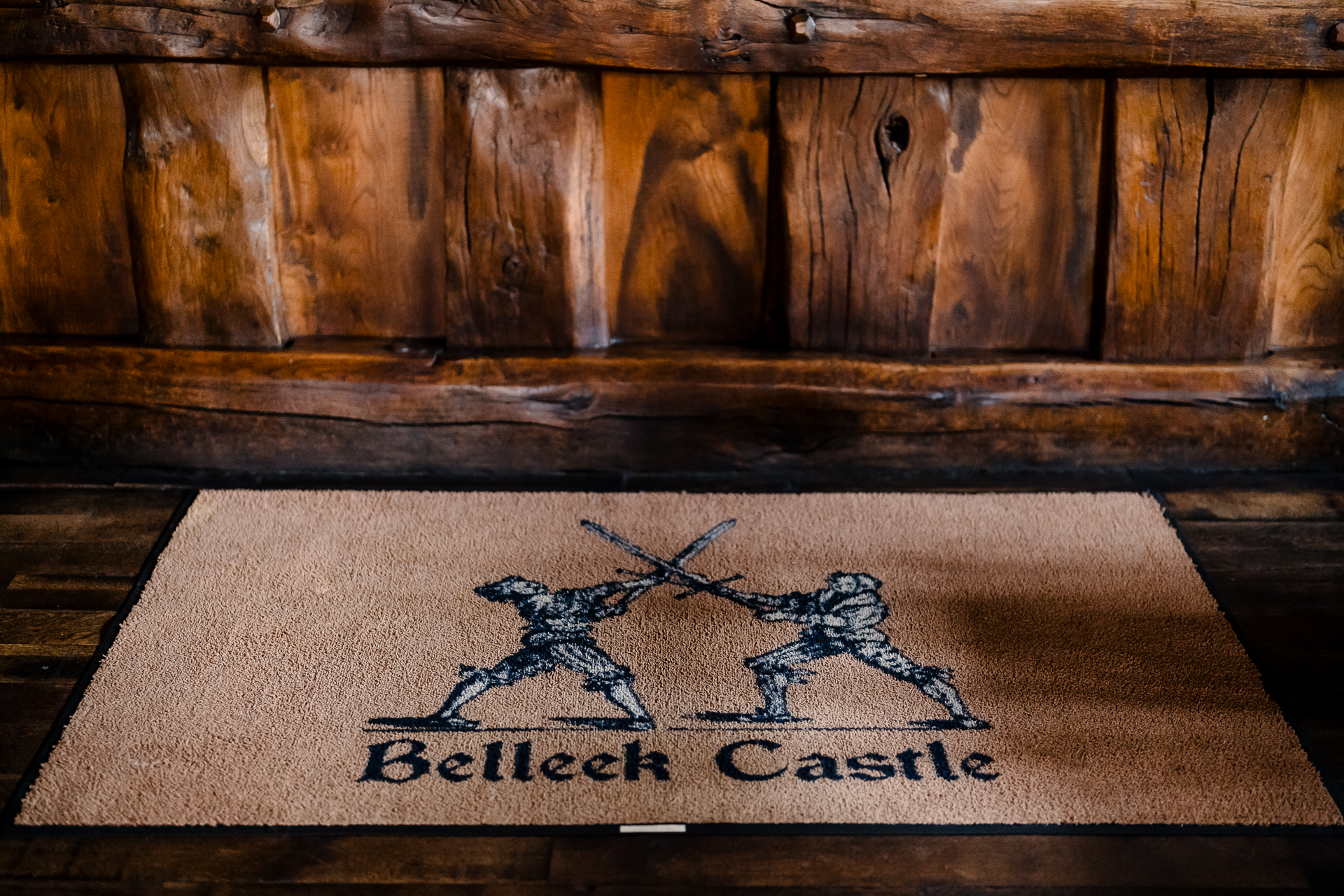 Intimate wedding preparations and First Look at Belleek Castle in Ireland