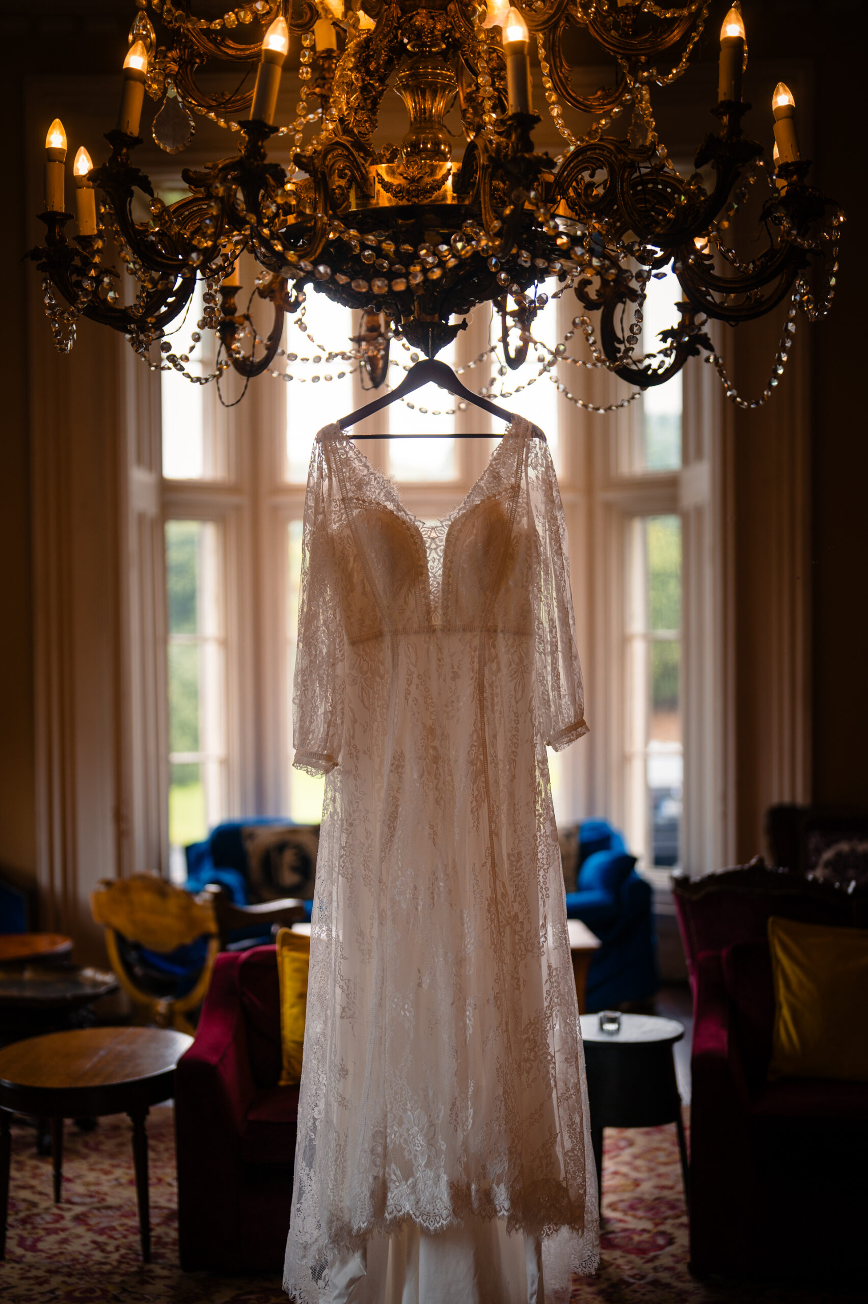 Intimate wedding preparations and First Look at Belleek Castle in Ireland