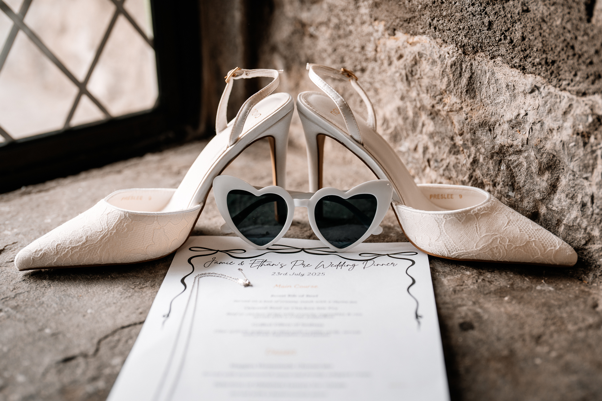 Bride getting ready in Cloghan Castle before her intimate destination wedding