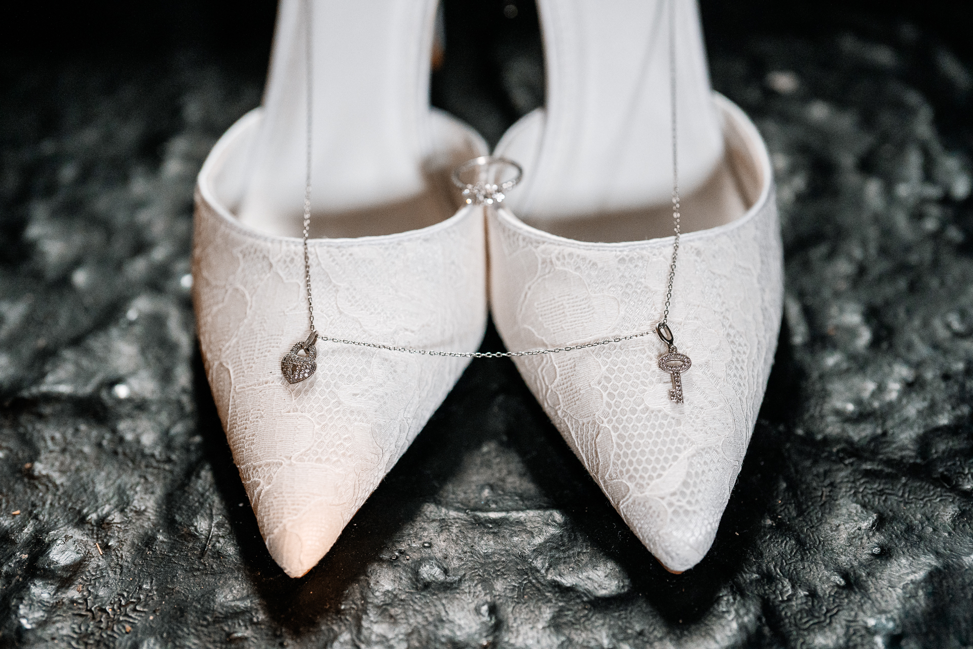 Bride getting ready in Cloghan Castle before her intimate destination wedding