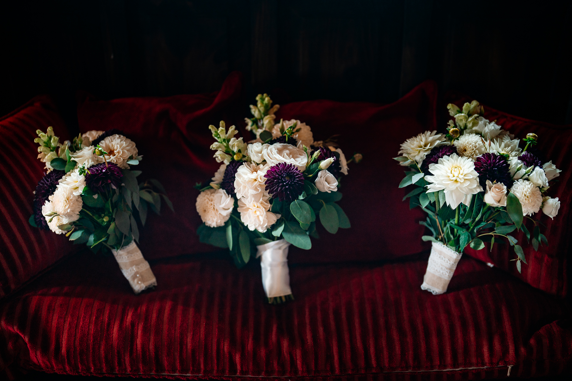 Bride getting ready in Cloghan Castle before her intimate destination wedding