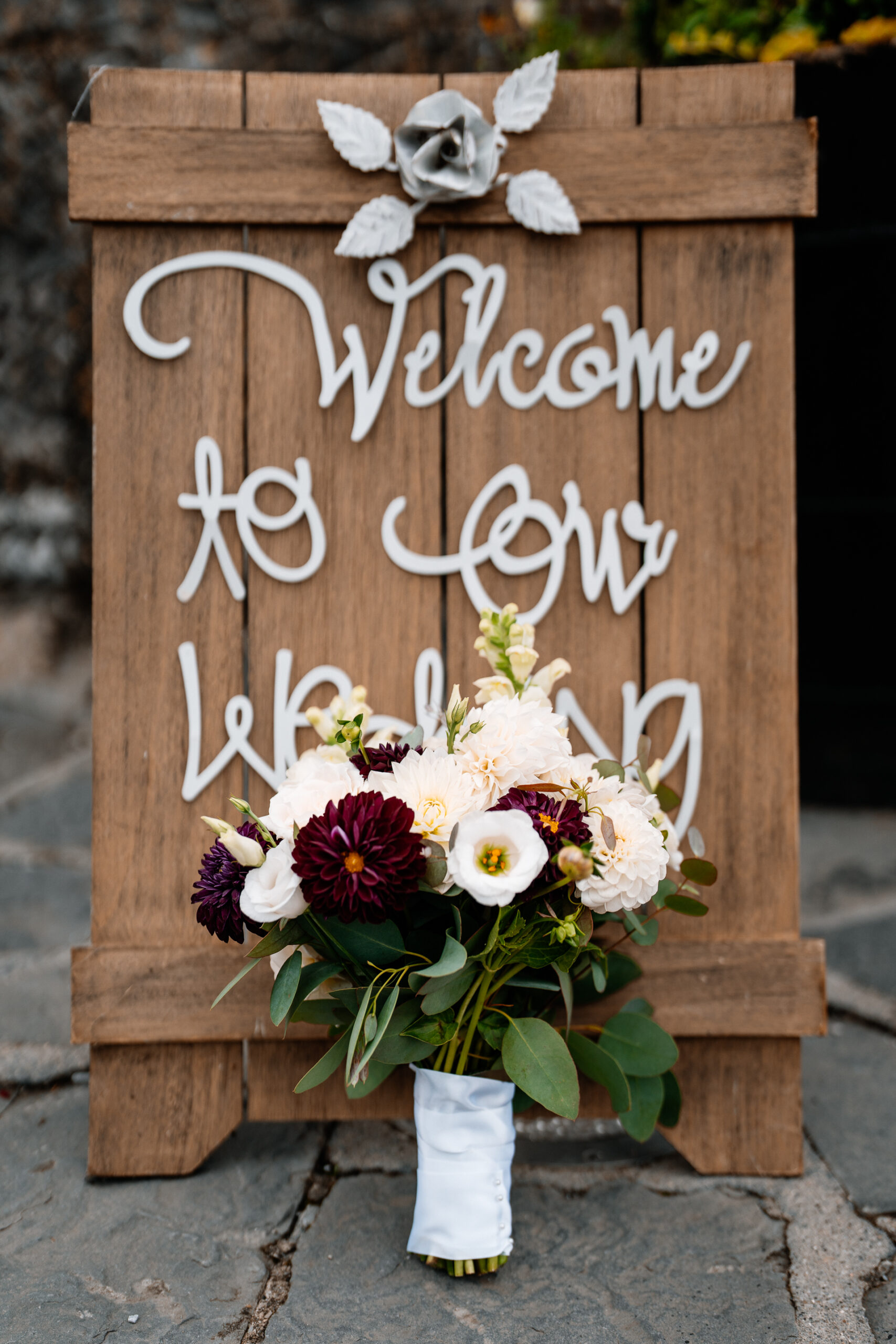 Bride getting ready in Cloghan Castle before her intimate destination wedding