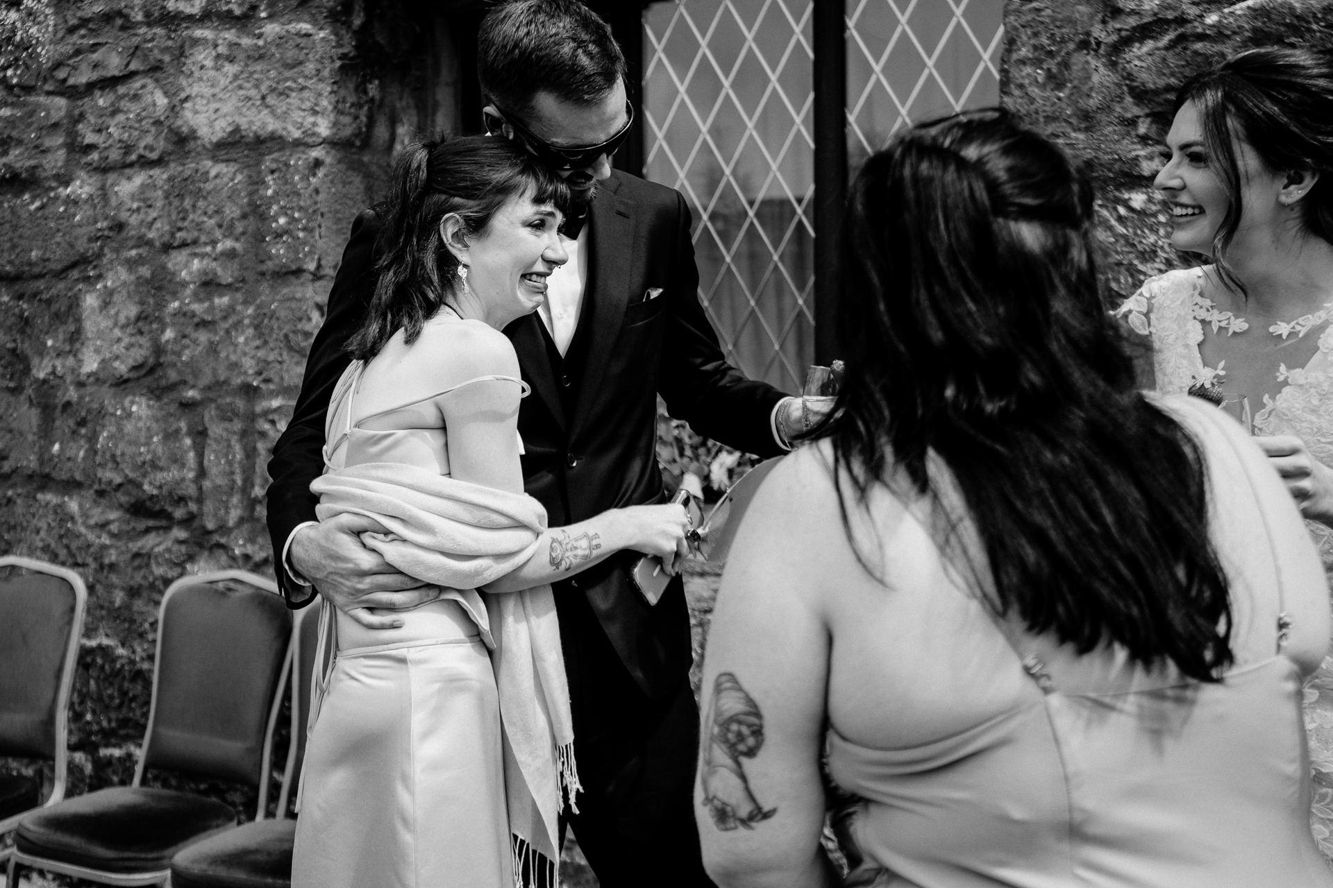 Candlelit wedding reception in the historic interiors of Cloghan Castle