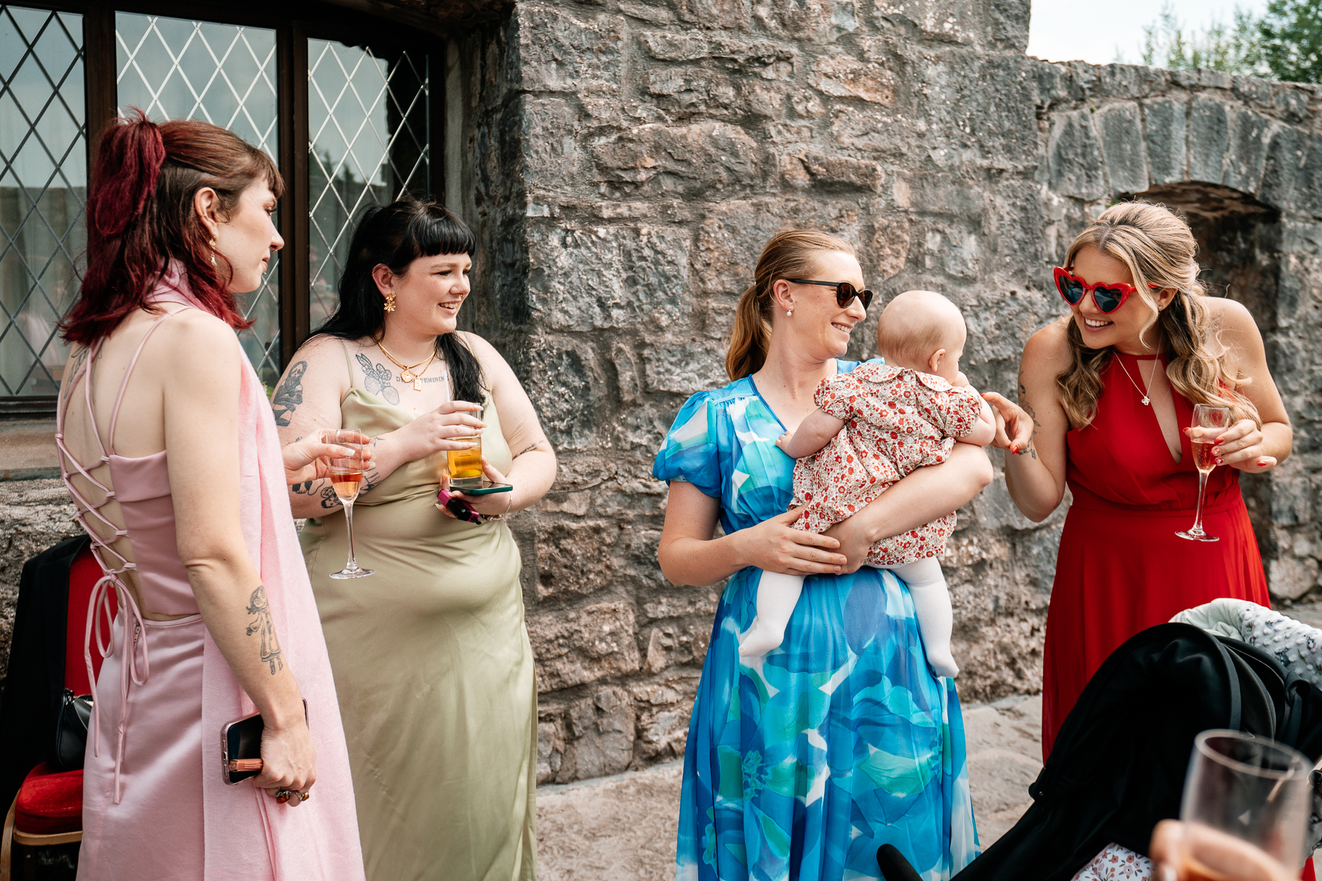 Candlelit wedding reception in the historic interiors of Cloghan Castle