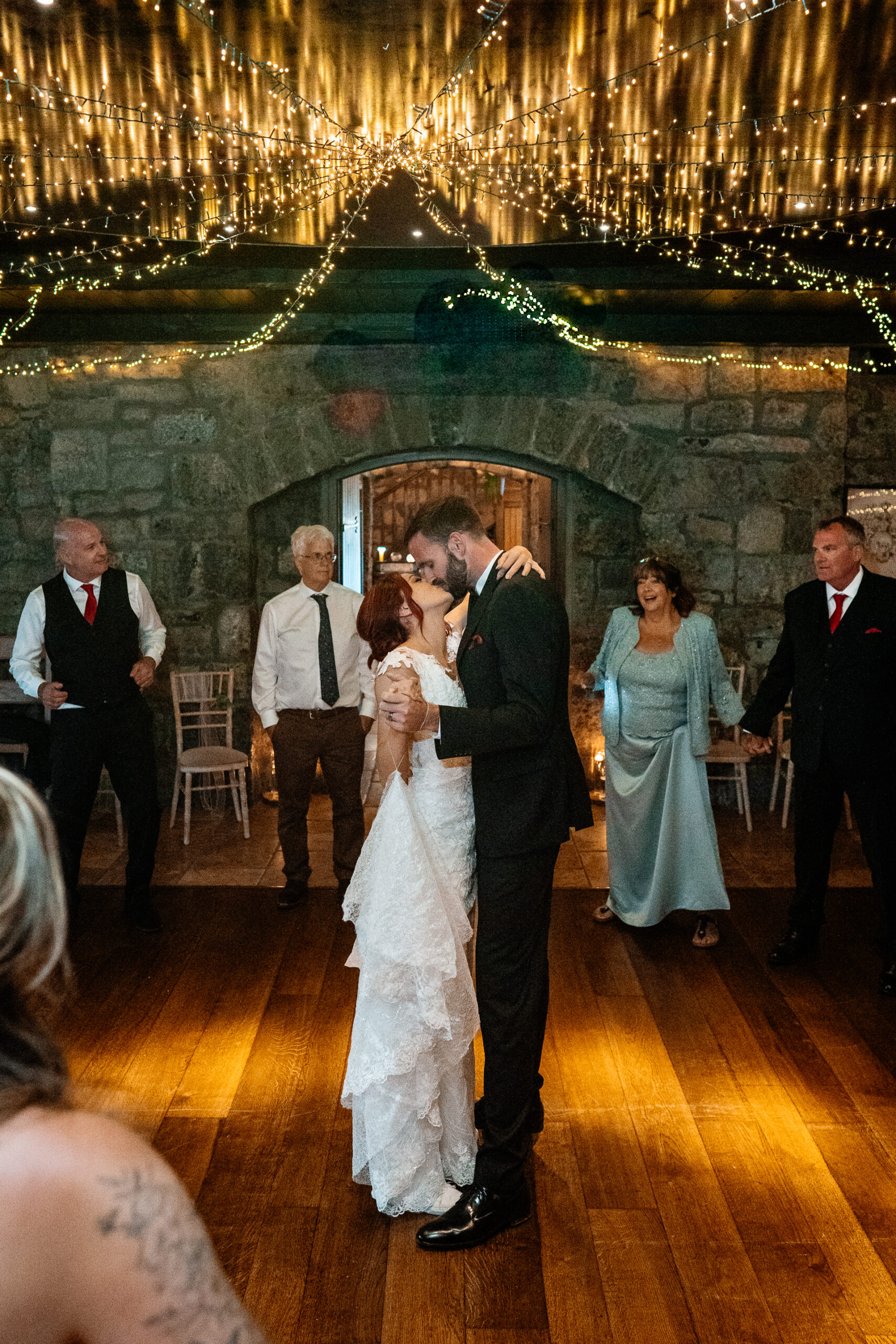 Bride and groom’s first dance at Cloghan Castle