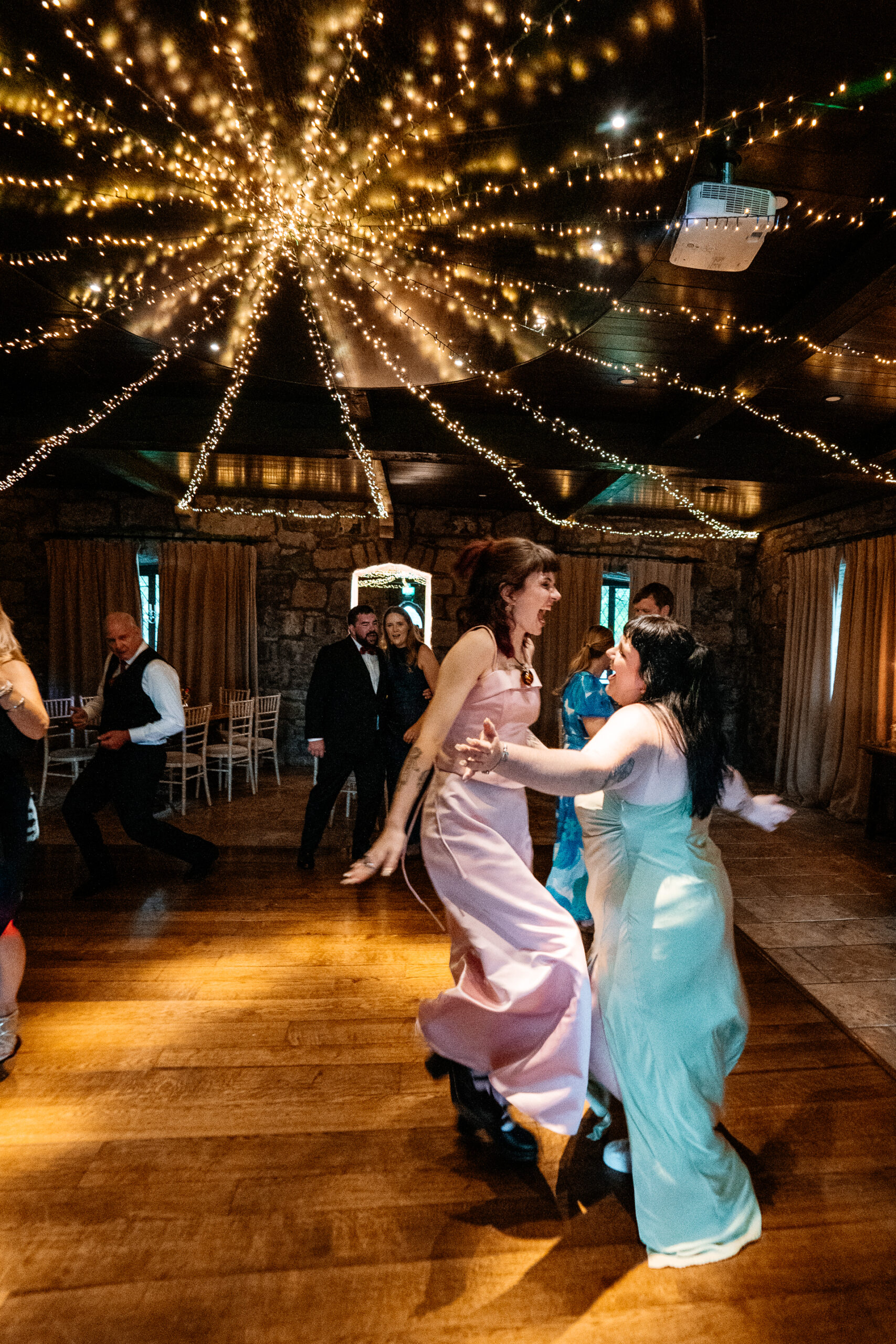 Bride and groom’s first dance at Cloghan Castle