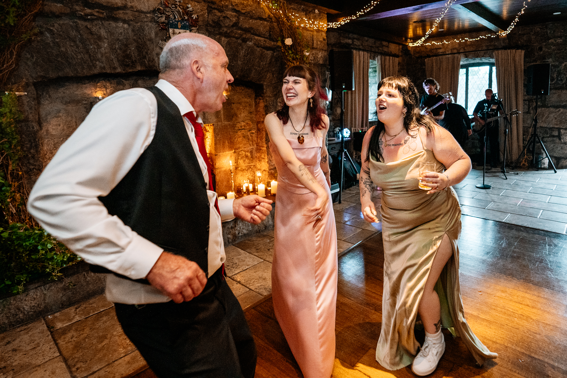 Bride and groom’s first dance at Cloghan Castle