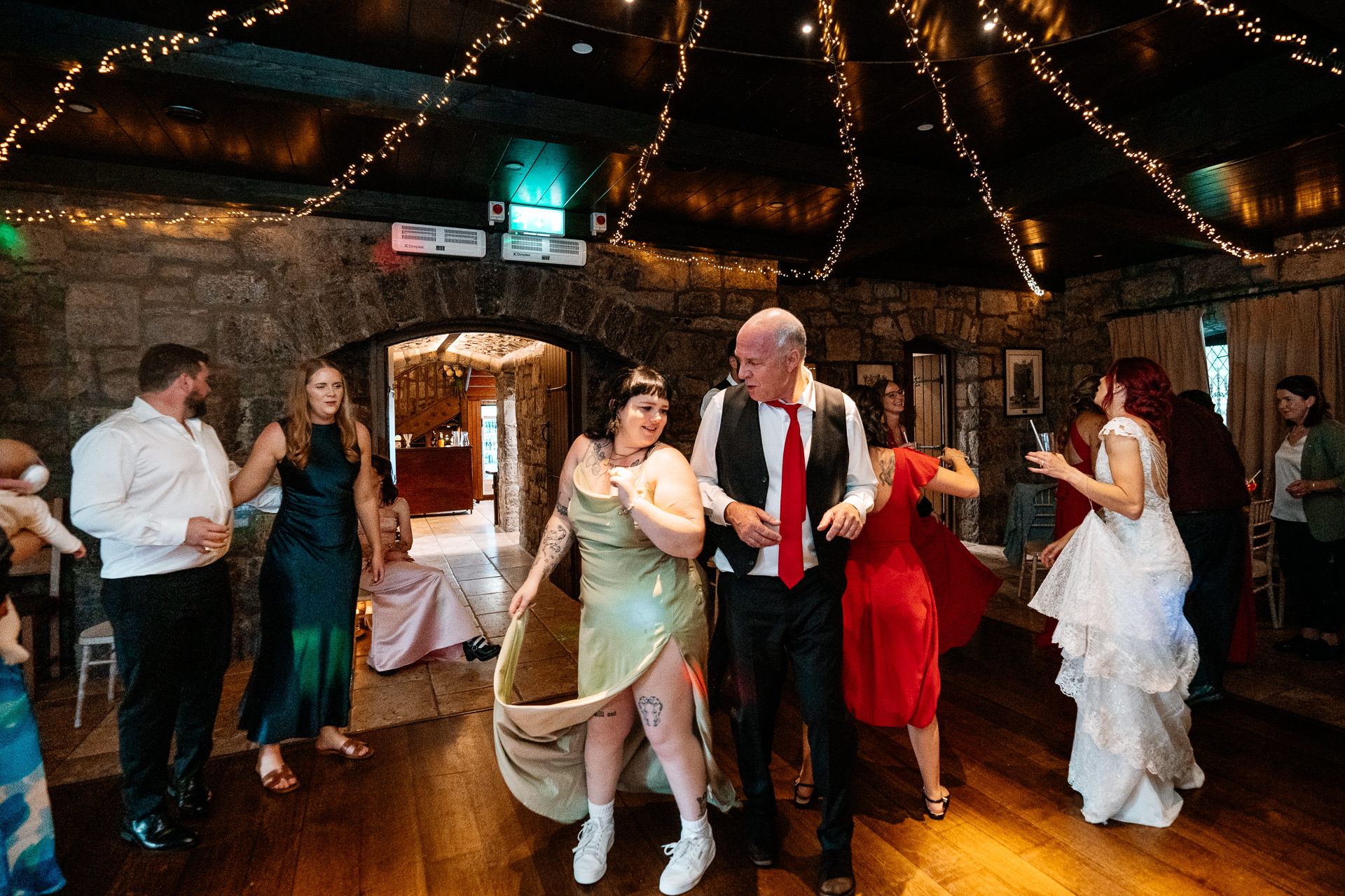 Bride and groom’s first dance at Cloghan Castle