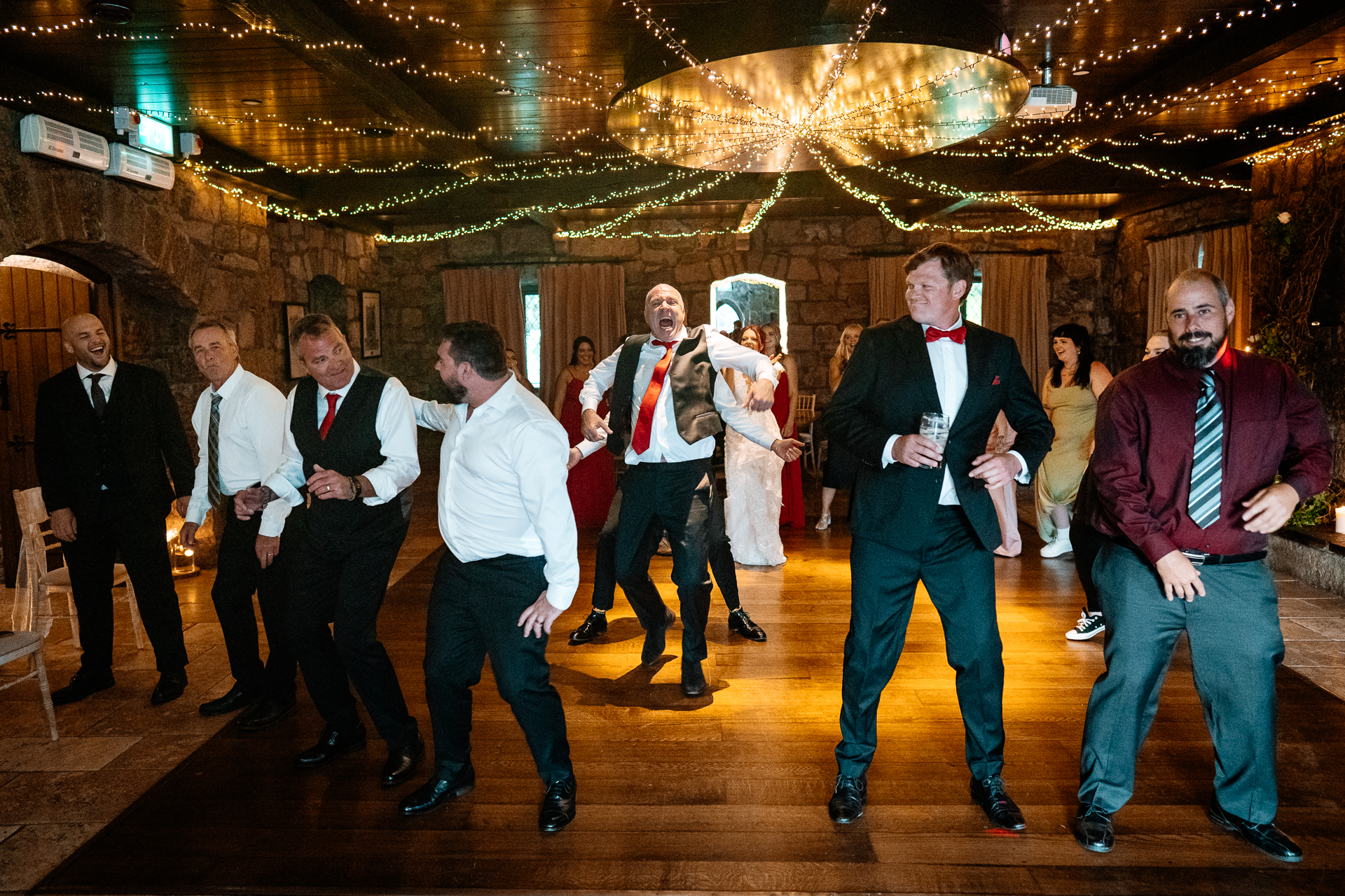 Bride and groom’s first dance at Cloghan Castle