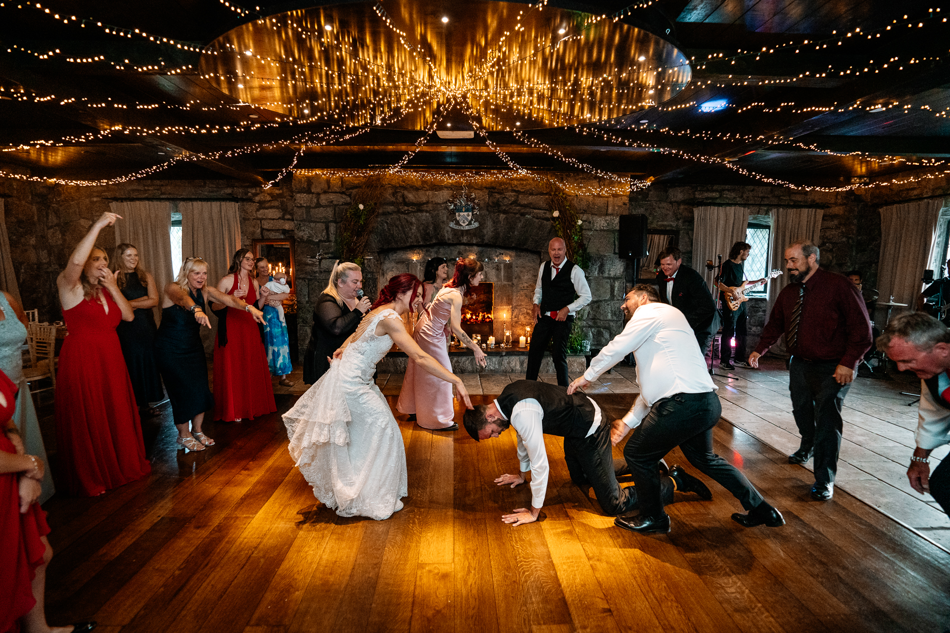 Bride and groom’s first dance at Cloghan Castle
