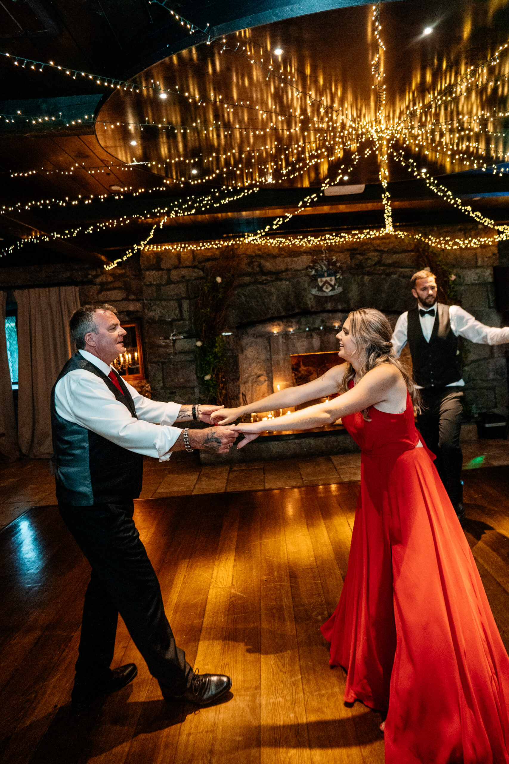 Bride and groom’s first dance at Cloghan Castle