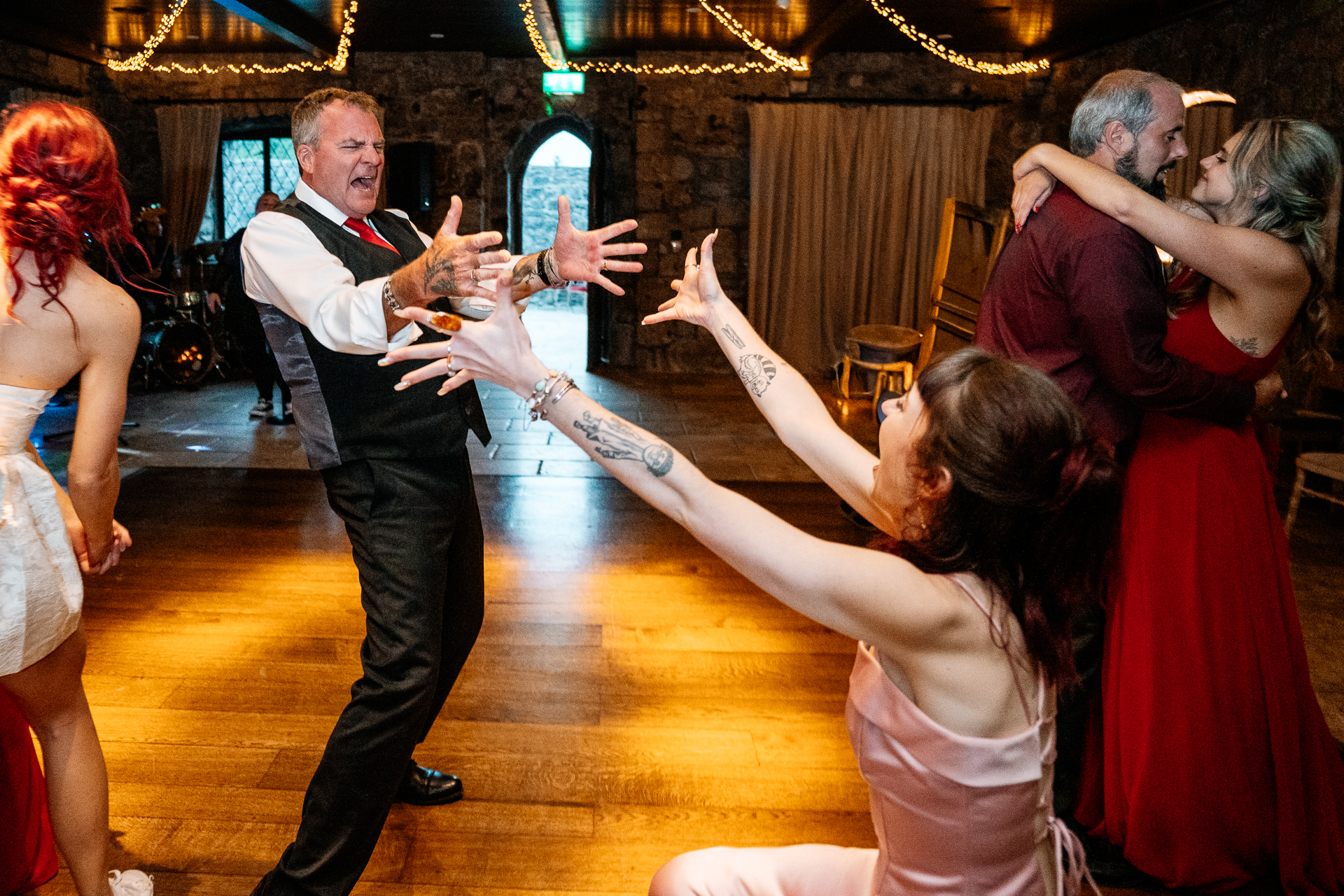 Bride and groom’s first dance at Cloghan Castle