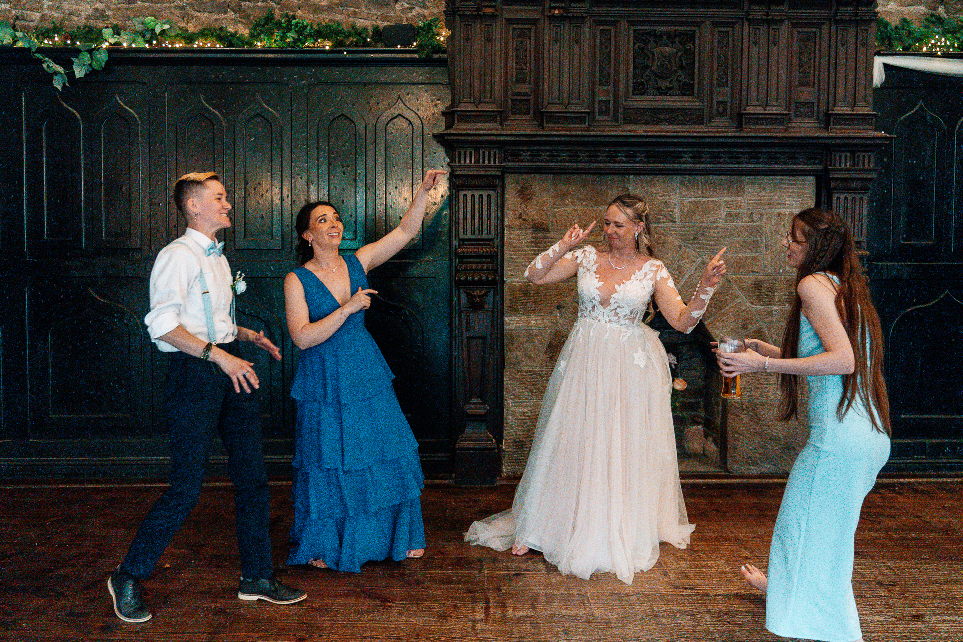 A man and woman dancing