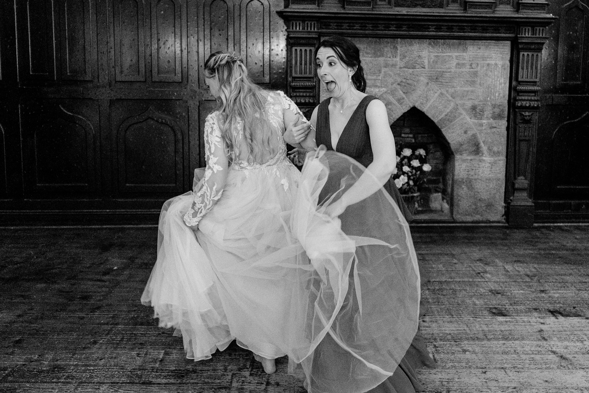 A man and woman dancing