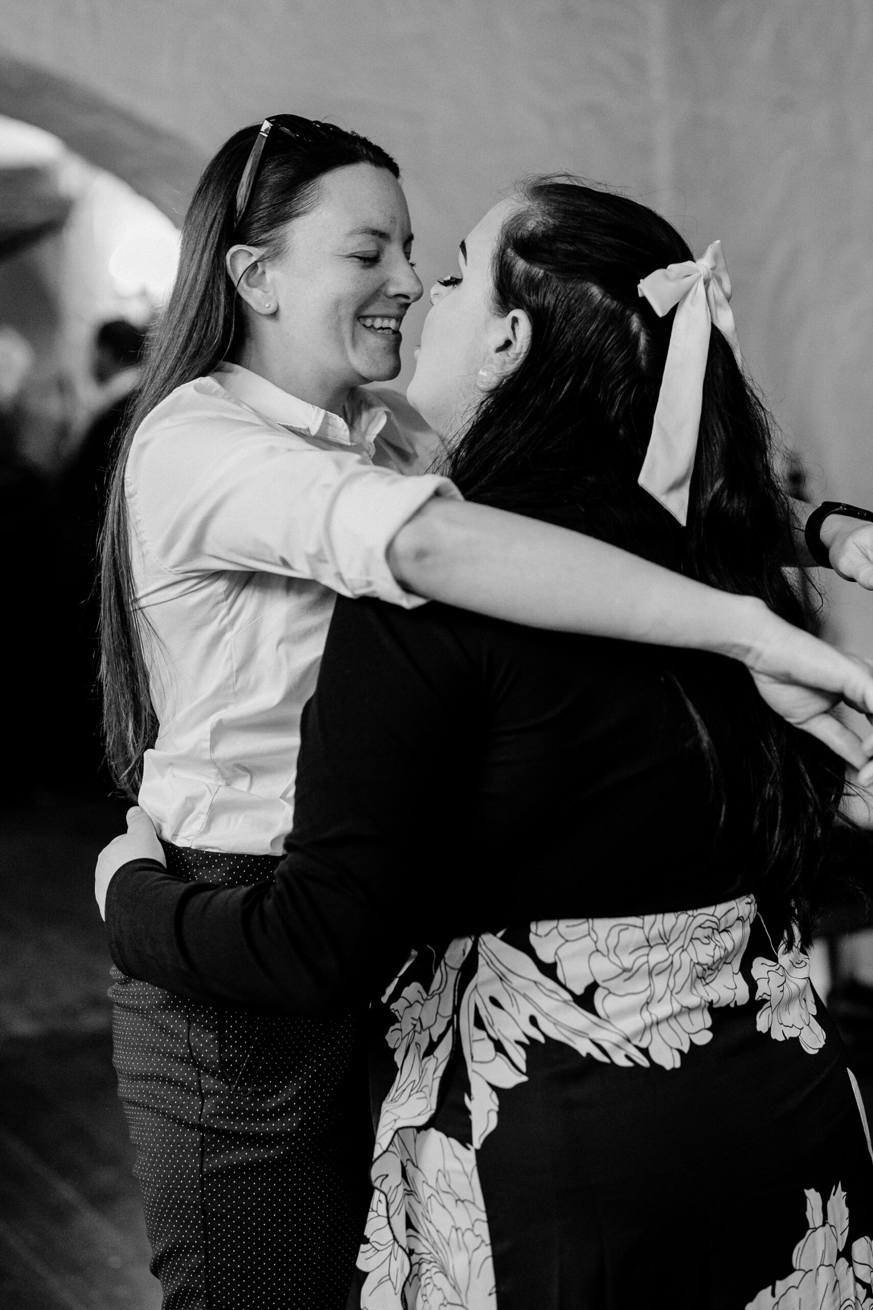 A man and woman dancing