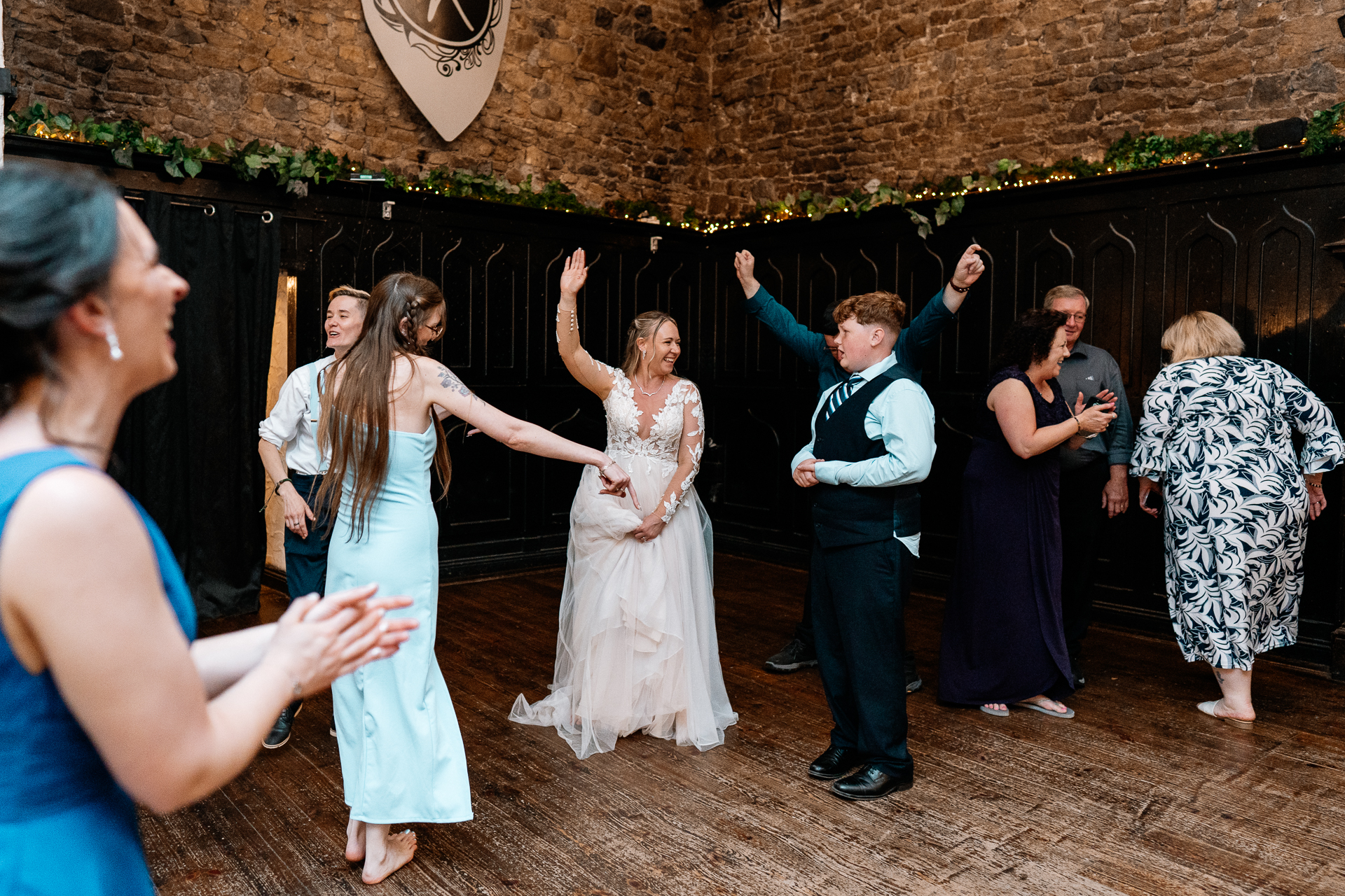 A man and woman dancing