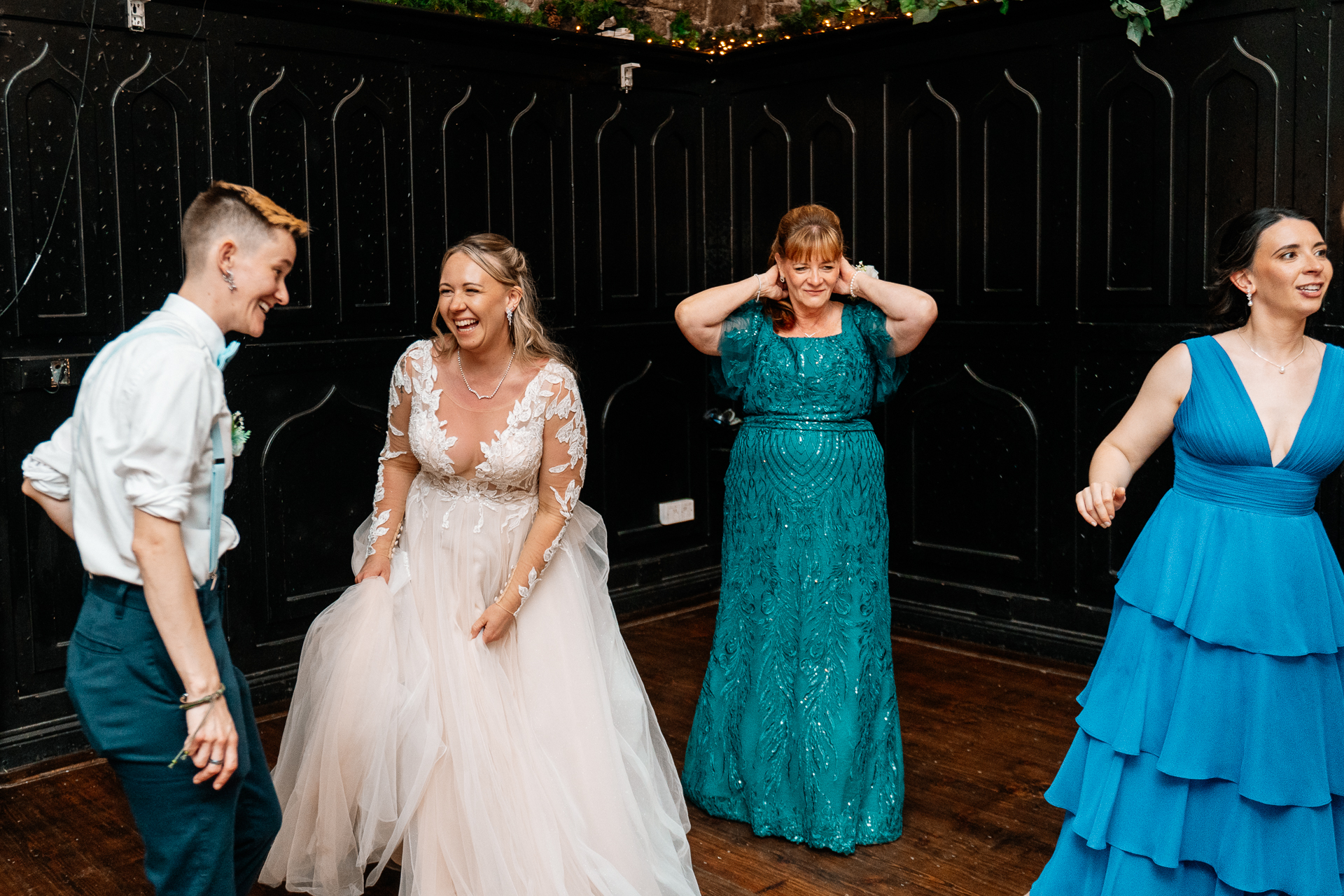 A man and woman dancing