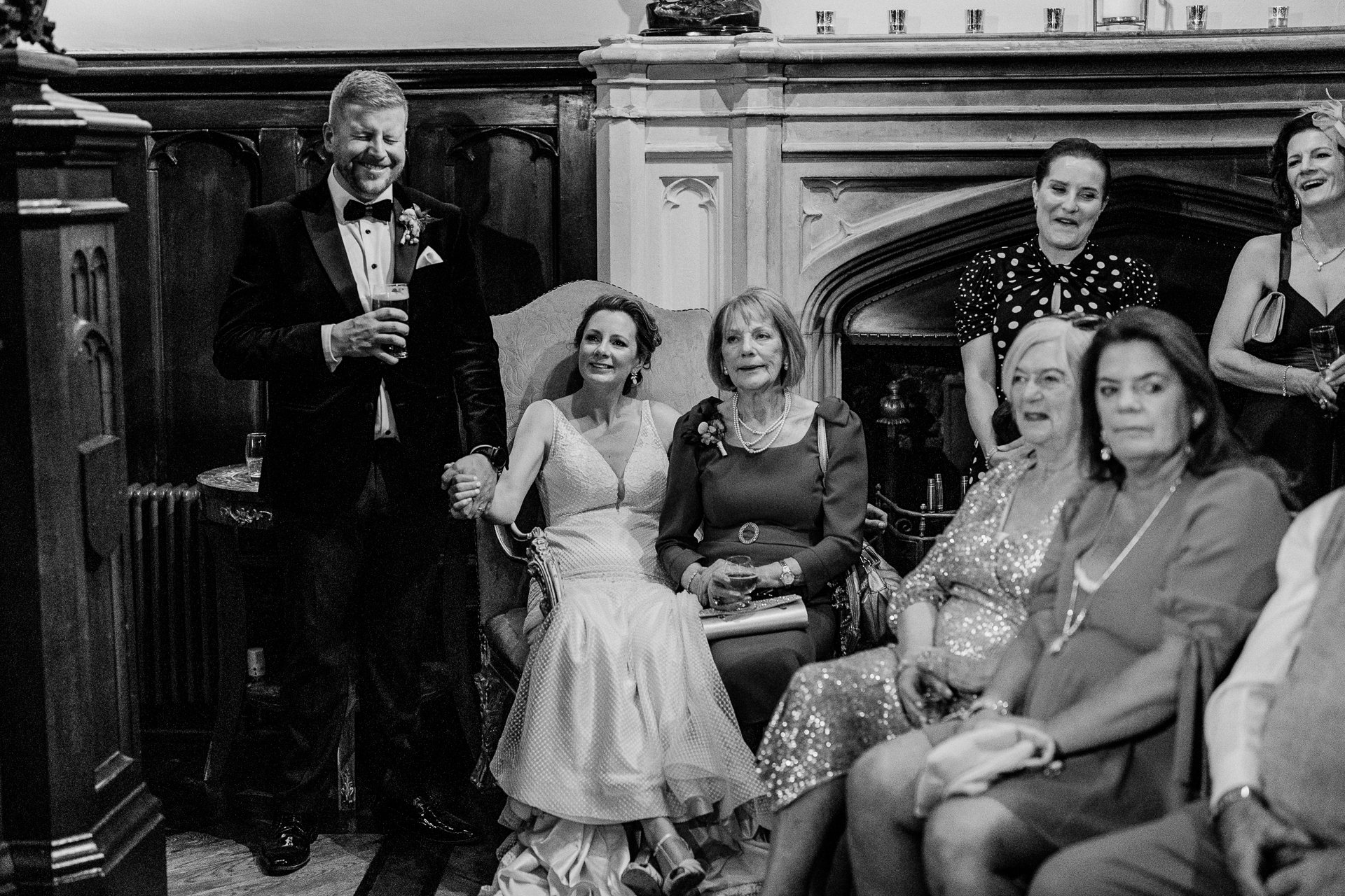 Father of the bride giving a heartfelt wedding speech at Markree Castle

