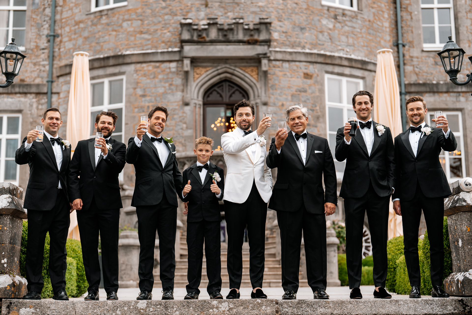 Bride and groom getting ready and First Look at Markree Castle – Destination Wedding Photographer