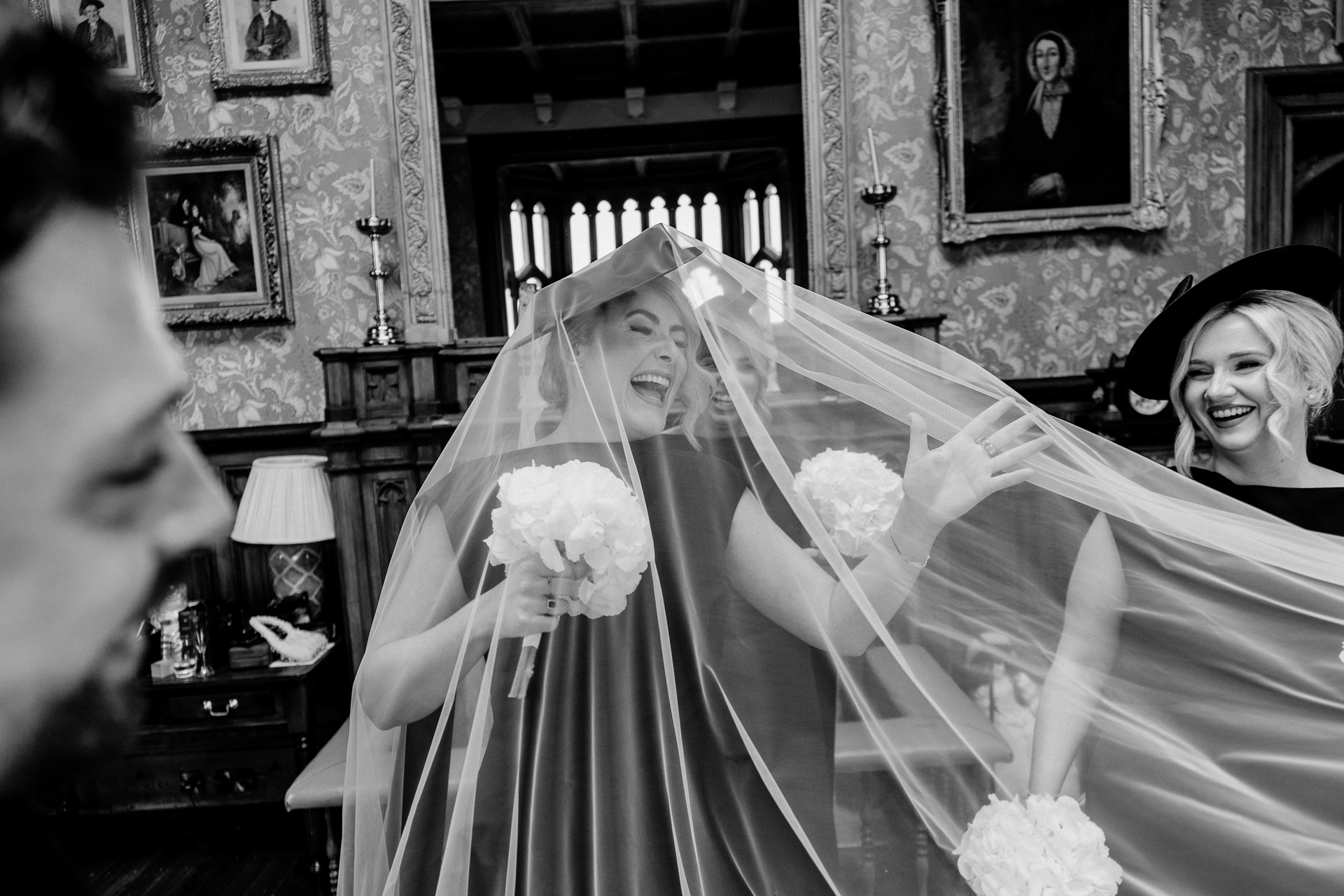 Bride and groom getting ready and First Look at Markree Castle – Destination Wedding Photographer