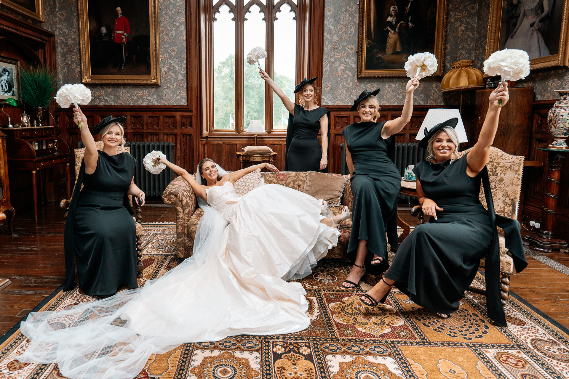 Bride and groom getting ready and First Look at Markree Castle – Destination Wedding Photographer