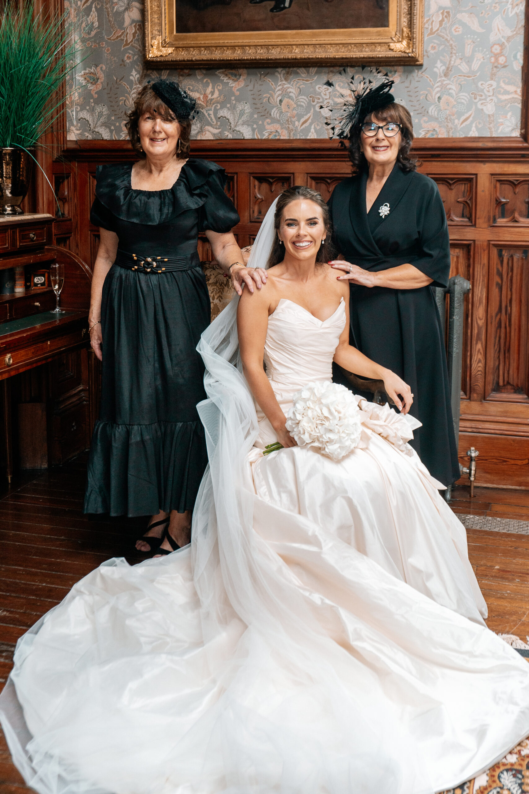 Bride and groom getting ready and First Look at Markree Castle – Destination Wedding Photographer