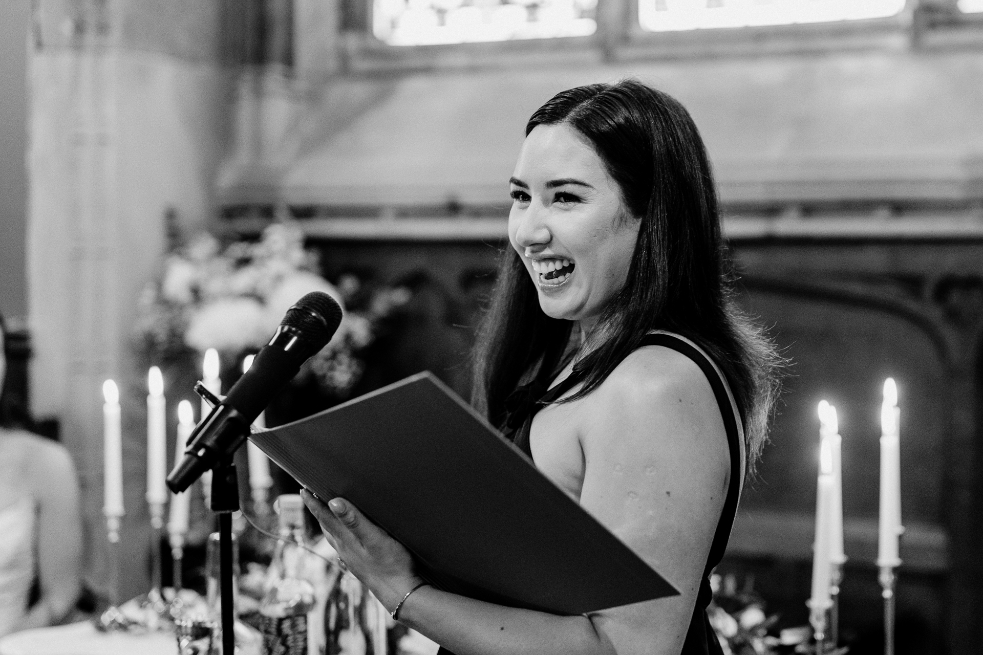 Emotional wedding ceremony inside the chapel of Markree Castle, with personal vows and elegant details