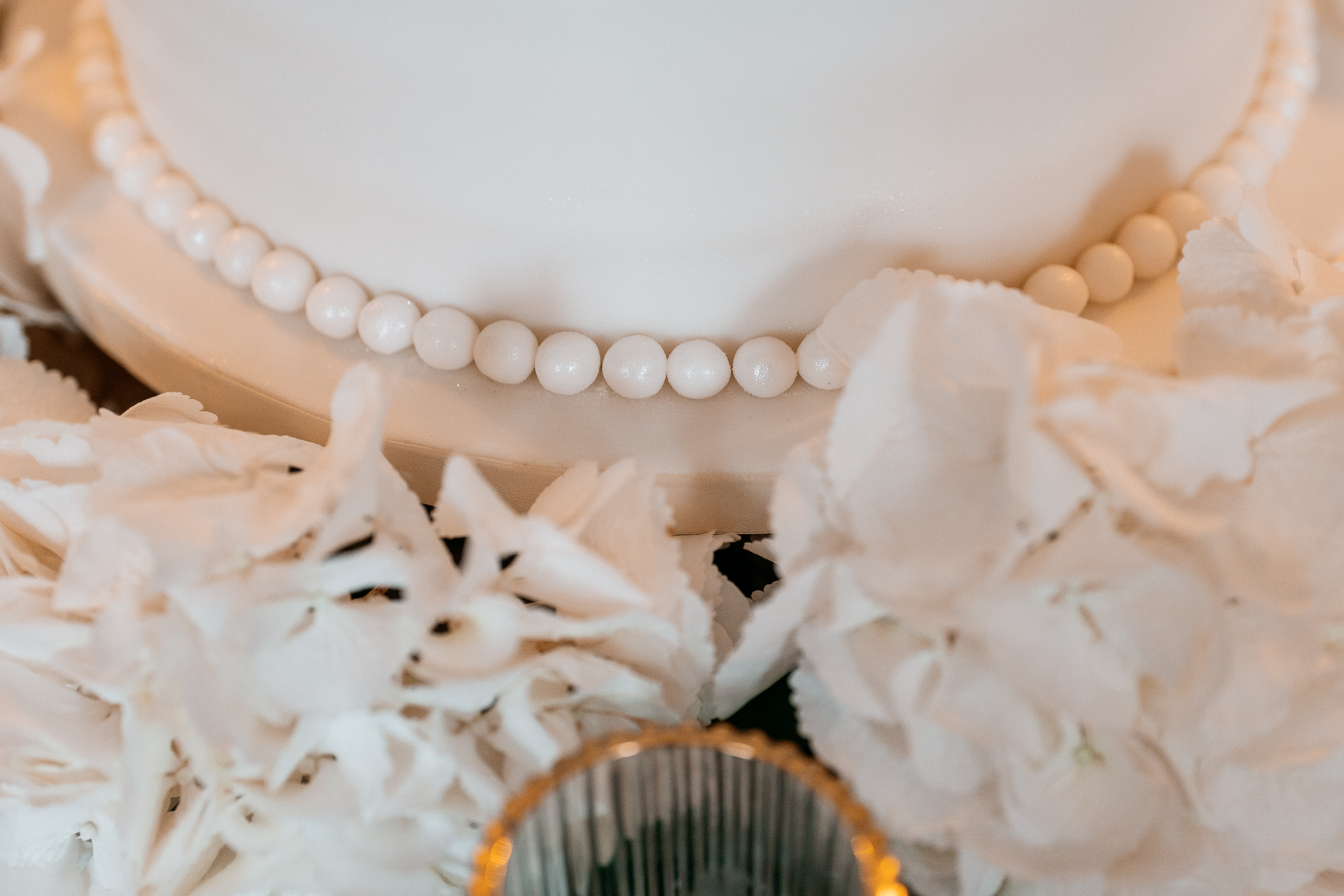 Candid wedding dinner, cake cutting, and live music at Markree Castle dining room