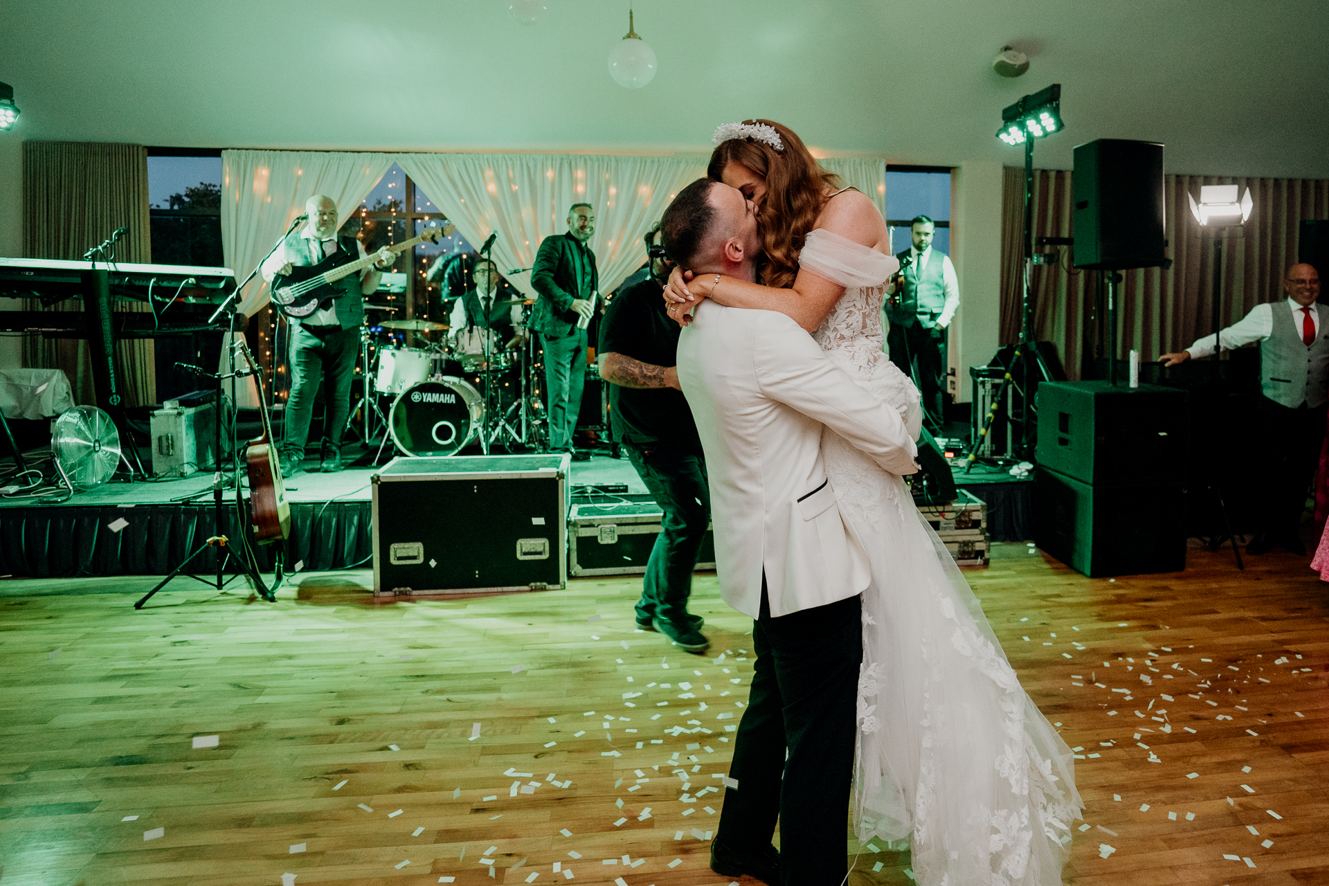 Castle Dargan wedding dance floor with Salon 2 Sligo bringing energy and joy