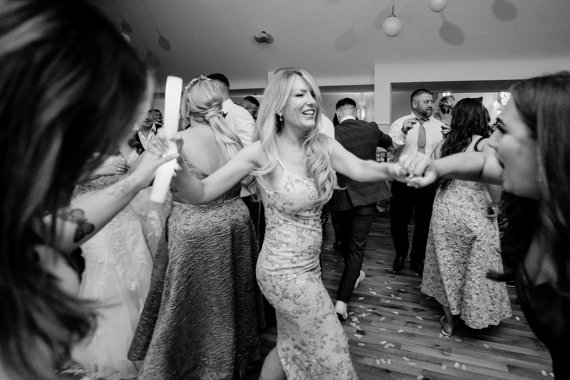 Castle Dargan wedding dance floor with Salon 2 Sligo bringing energy and joy