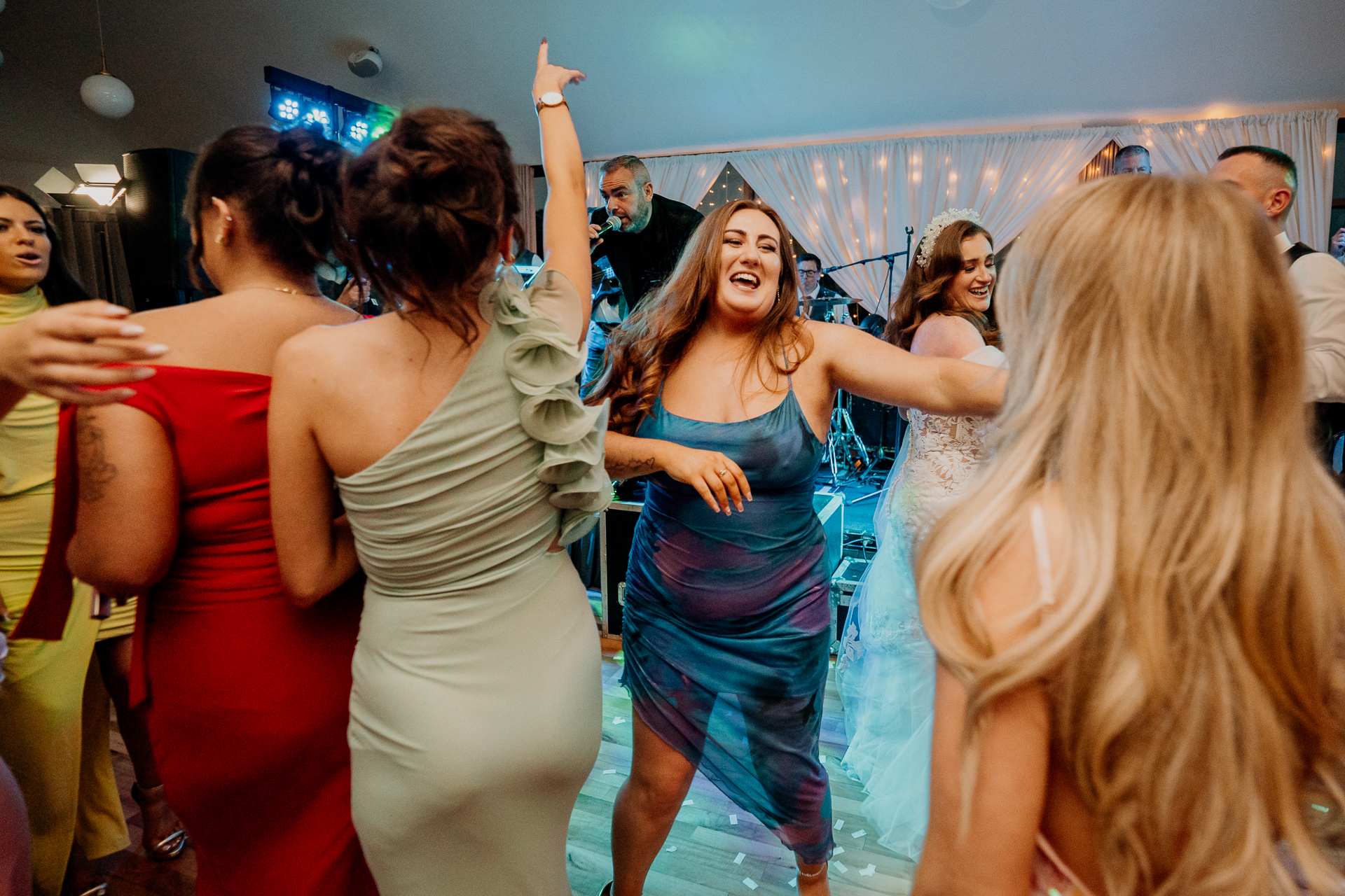 Castle Dargan wedding dance floor with Salon 2 Sligo bringing energy and joy