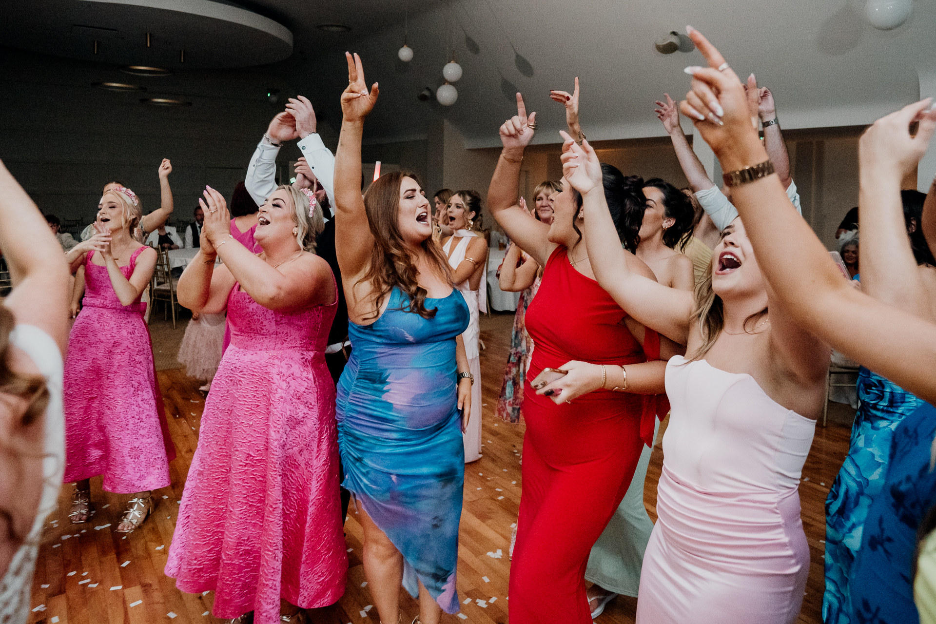 Castle Dargan wedding dance floor with Salon 2 Sligo bringing energy and joy