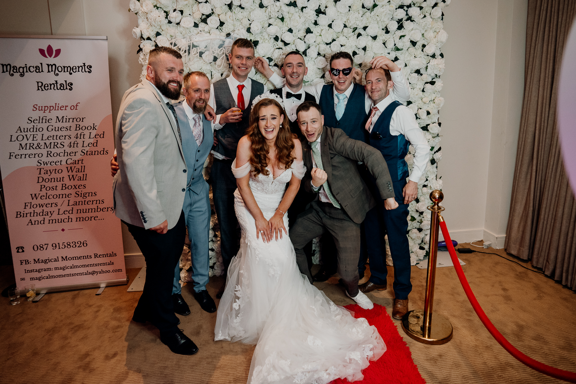 Castle Dargan wedding dance floor with Salon 2 Sligo bringing energy and joy