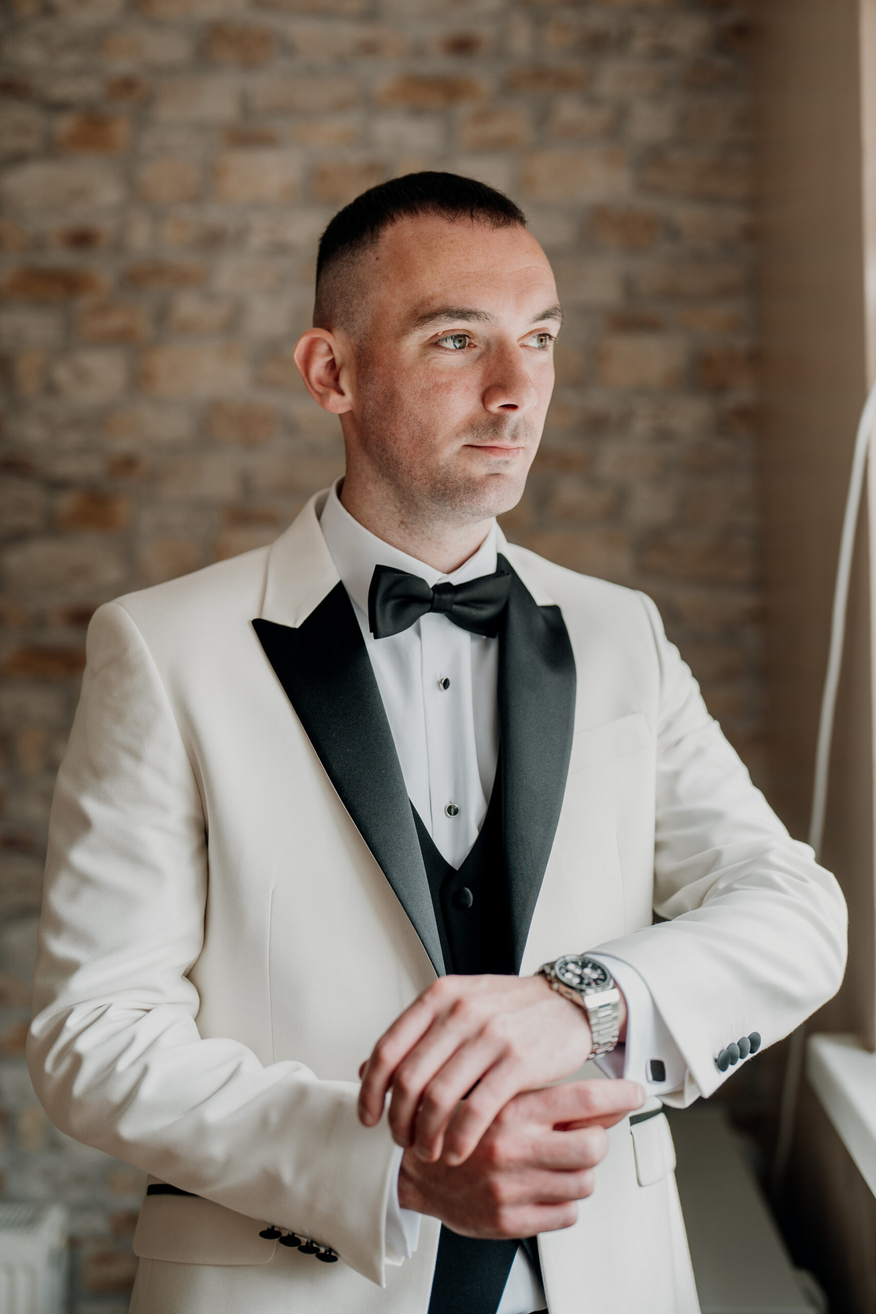 Bride getting ready at Castle Dargan Estate in Sligo – candid wedding preparations