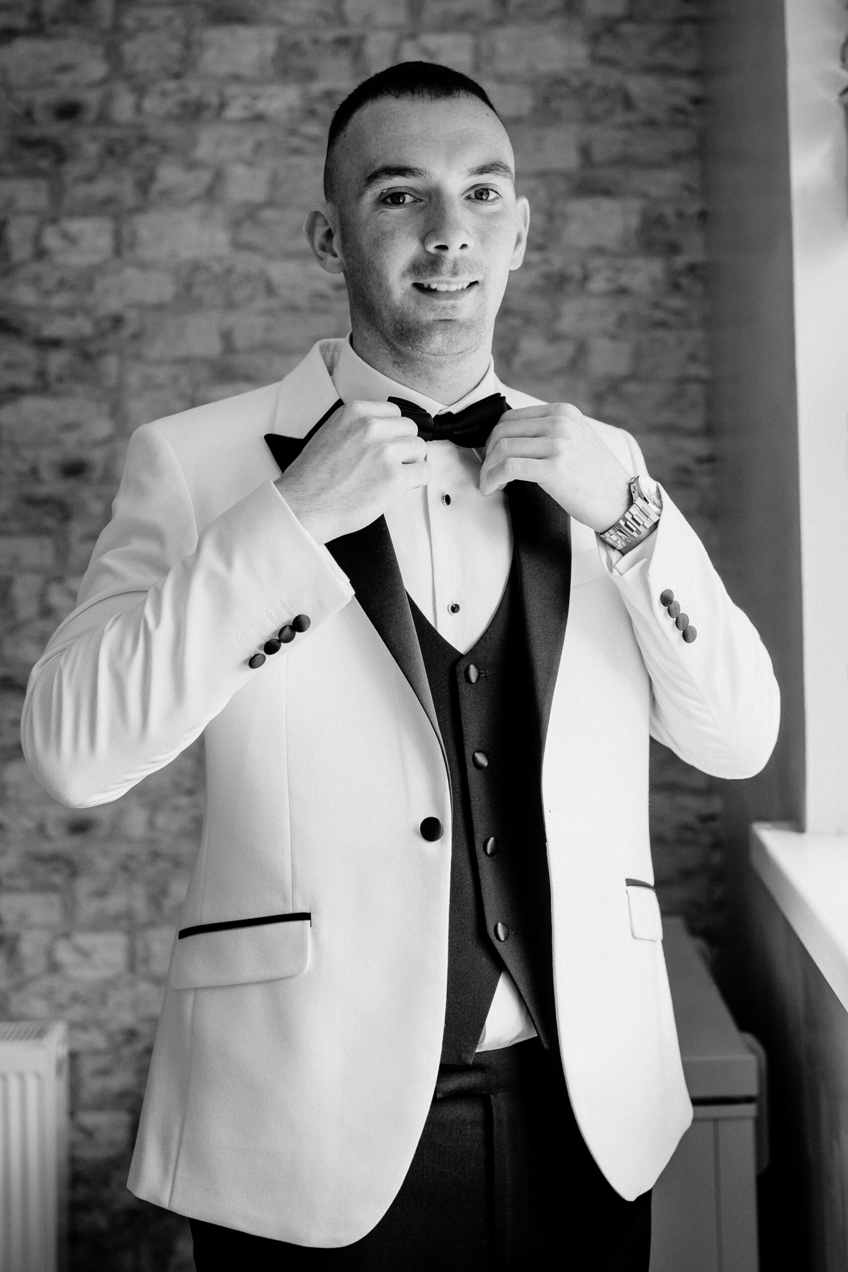 Bride getting ready at Castle Dargan Estate in Sligo – candid wedding preparations