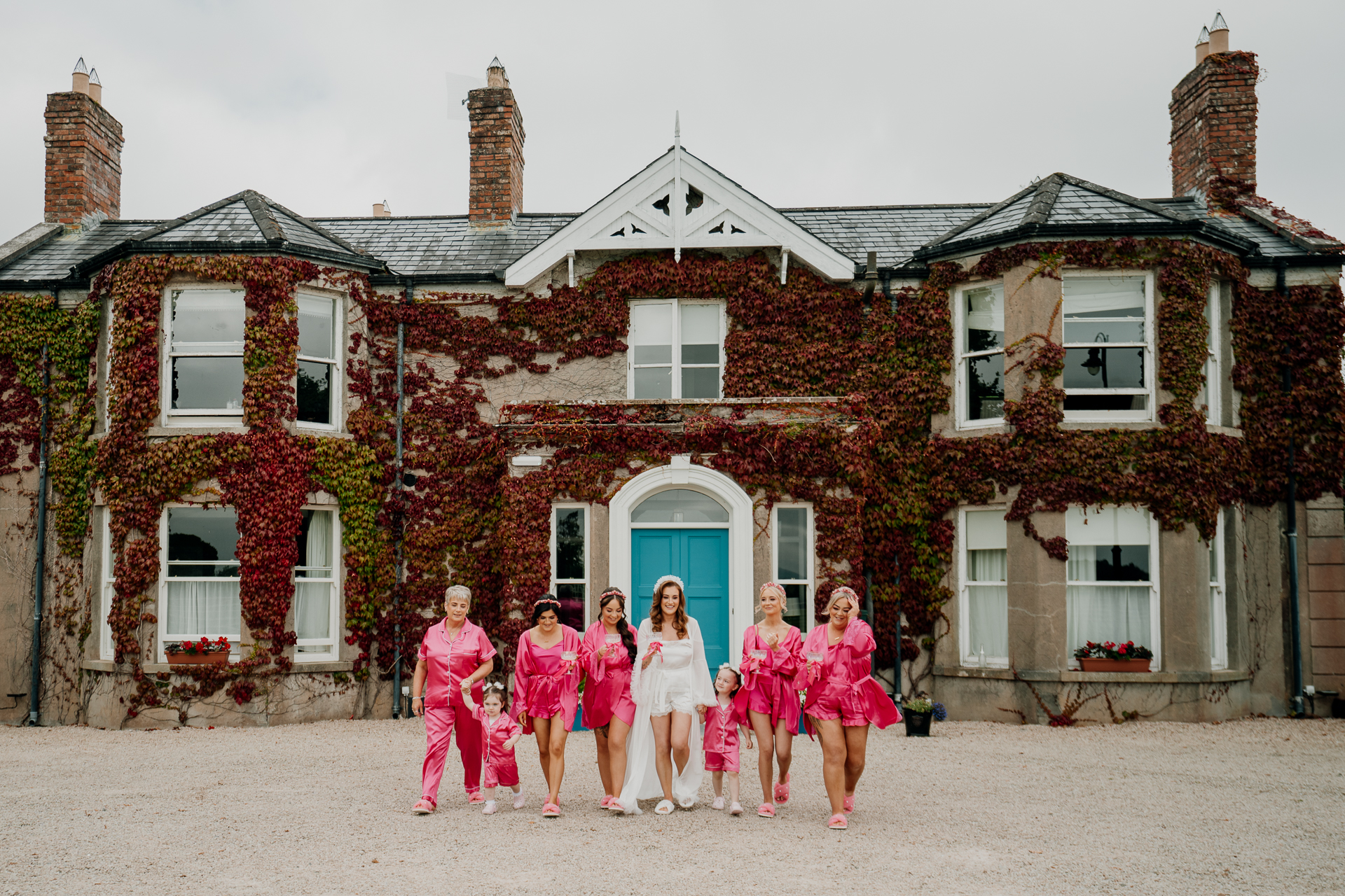 Bride getting ready at Castle Dargan Estate in Sligo – candid wedding preparations