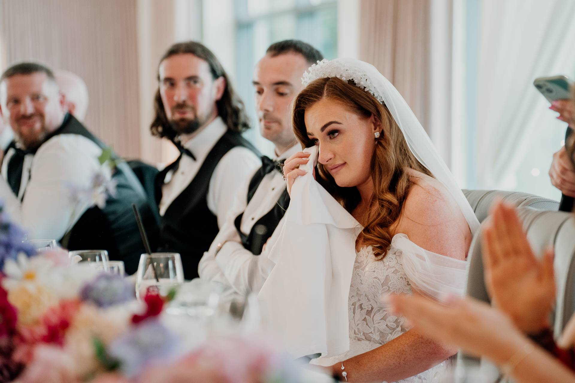 Wedding speeches at Castle Dargan – emotional reactions, laughter and tears