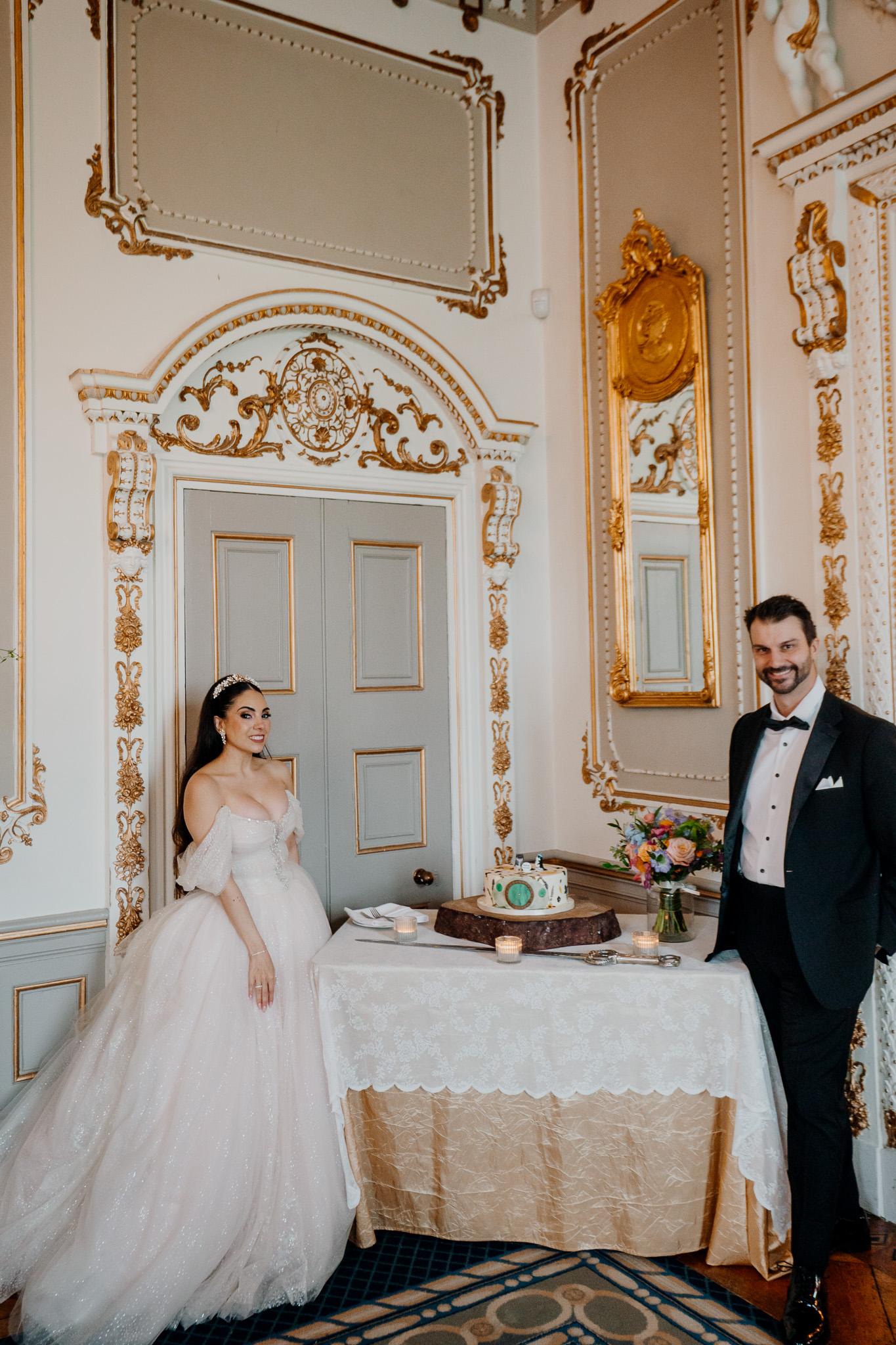 Markree Castle Dining Room during a wedding reception