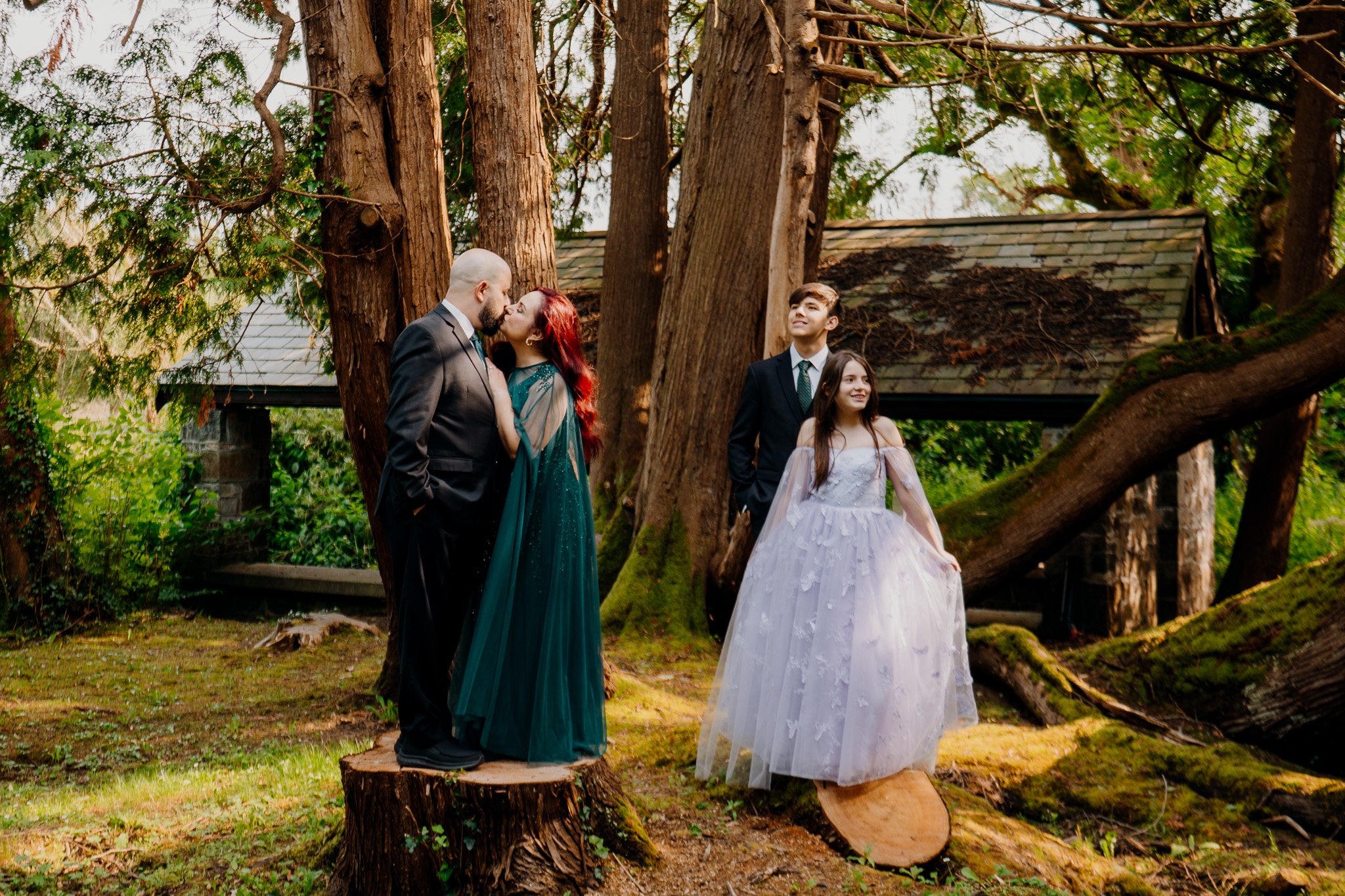 Wedding guests relaxing outdoors during a reception at Markree Castle