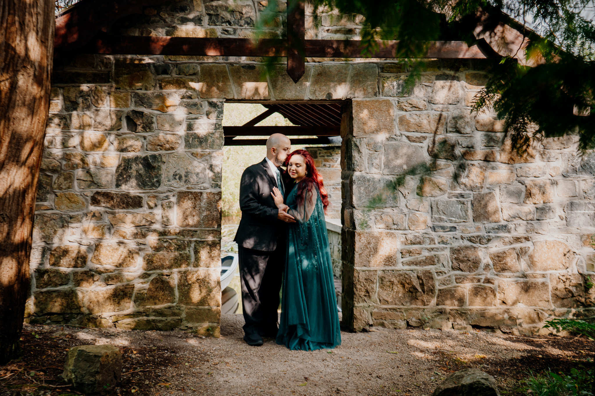 Wedding guests photographed at the Boathouse at Markree Castle