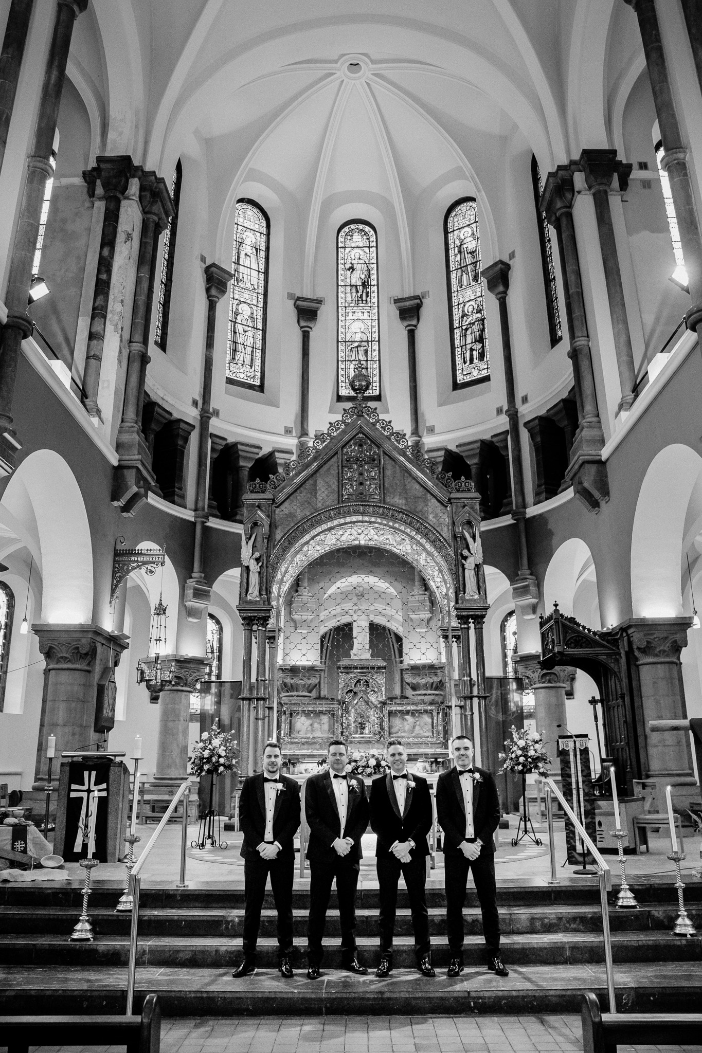 Interior of Sligo Cathedral before a wedding ceremony